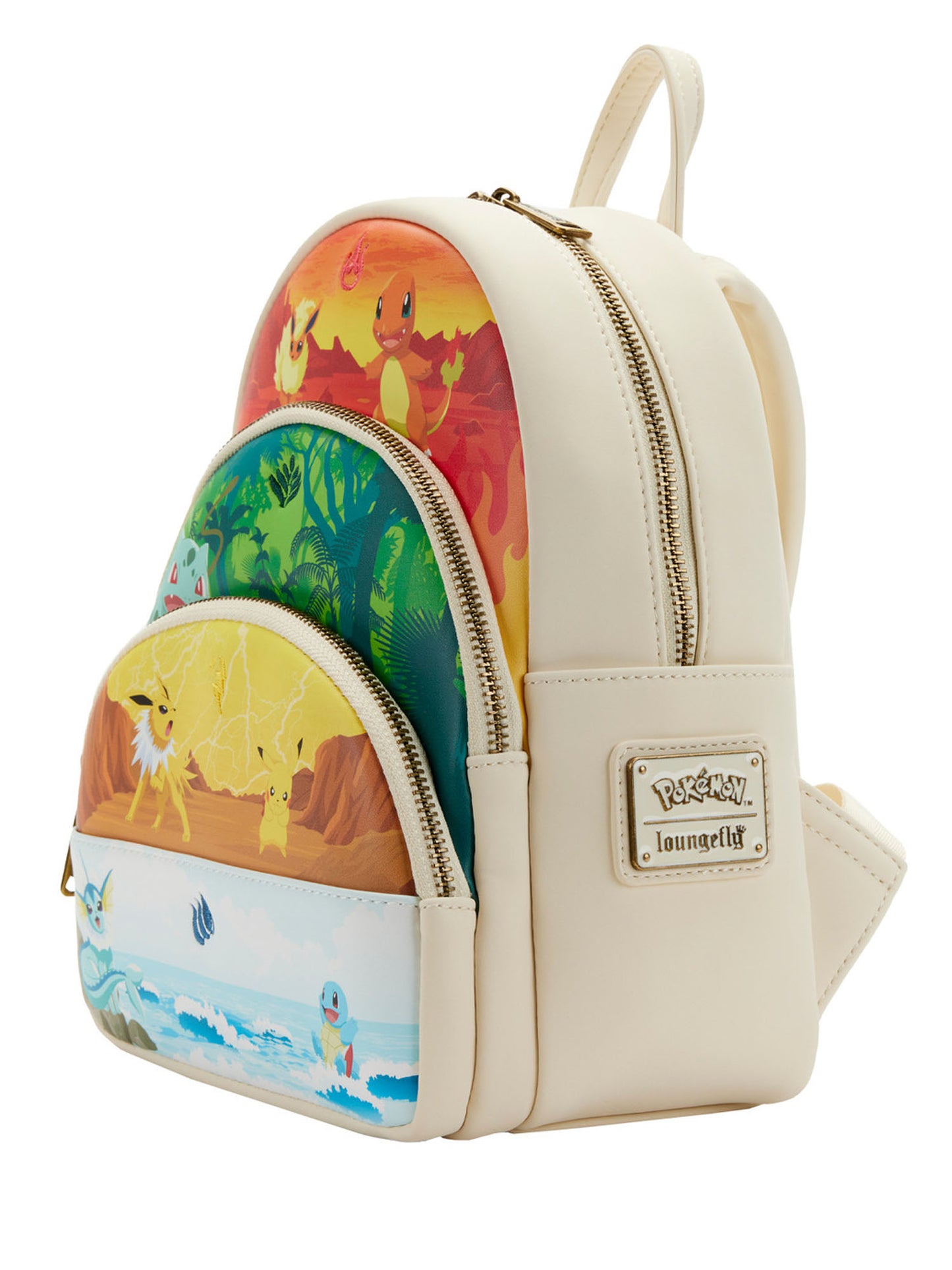 Loungefly x Pokémon Mini Backpack Elements Triple Pocket