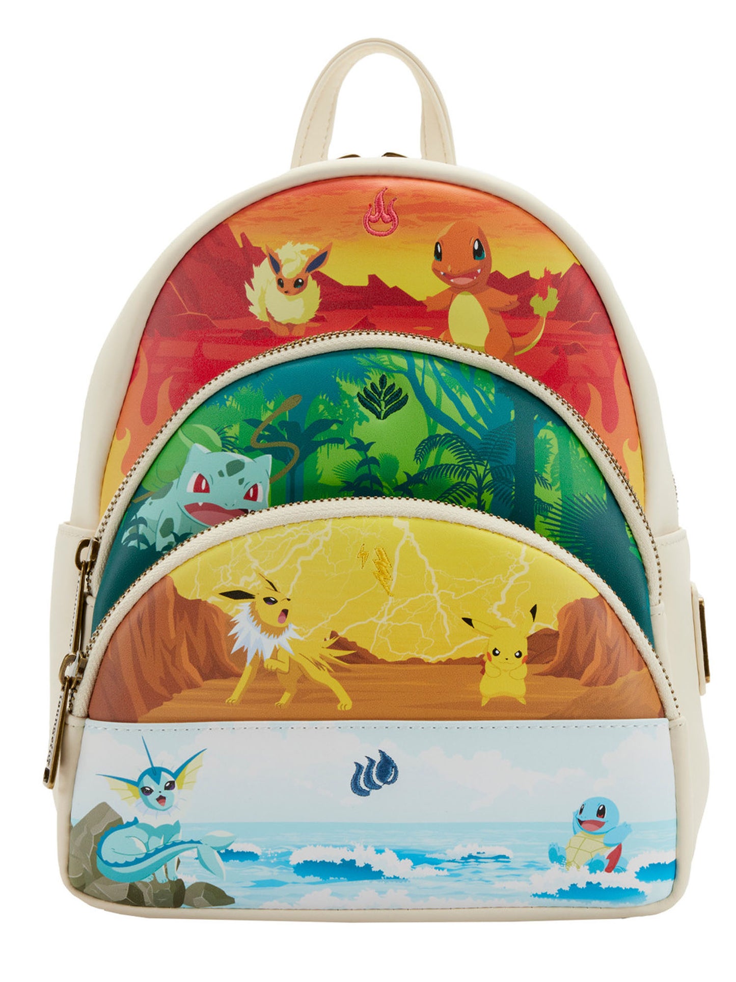 Loungefly x Pokémon Mini Backpack Elements Triple Pocket