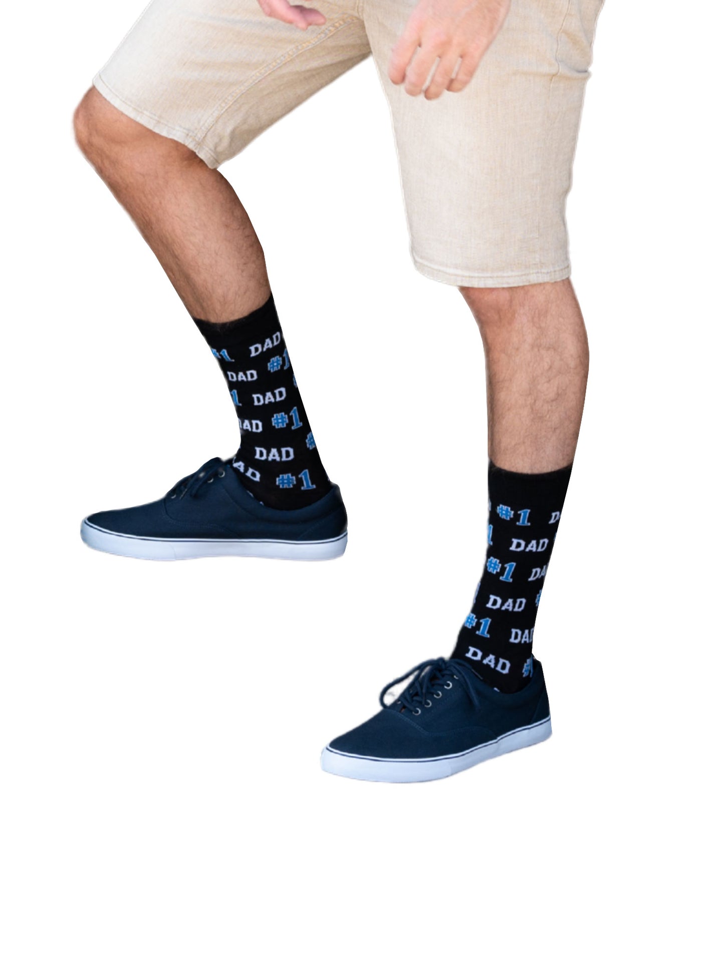 Men's #1 Dad & Best Dad Ever Novelty Funny Socks Father's Day 2-PACK
