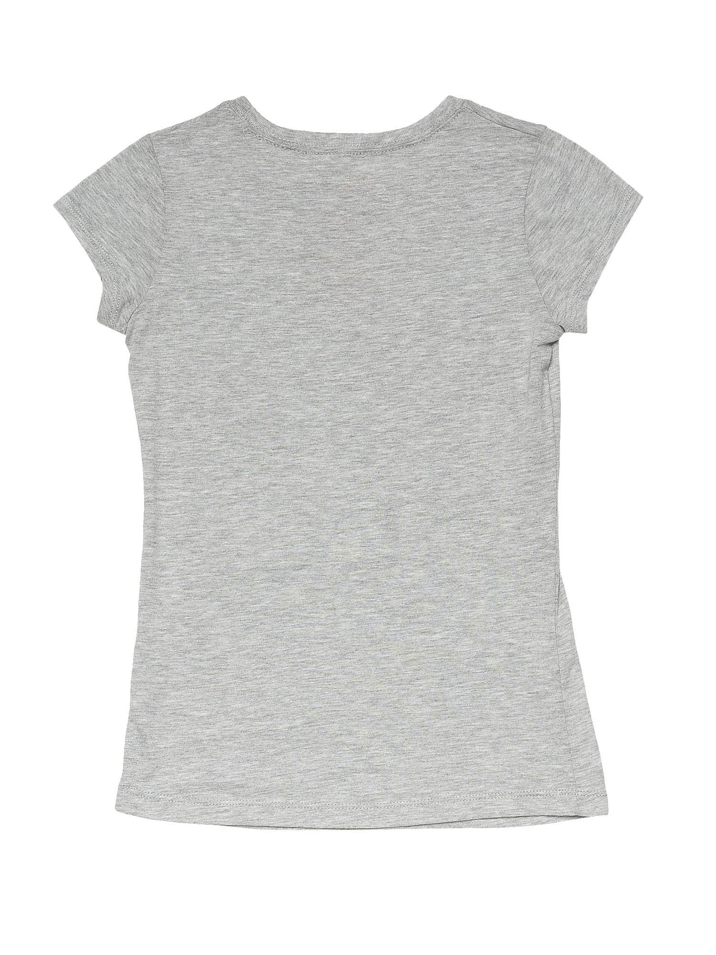 Disney Girls Lilo & Stitch Here For The Candy T-Shirt Cute Gray (Medium)