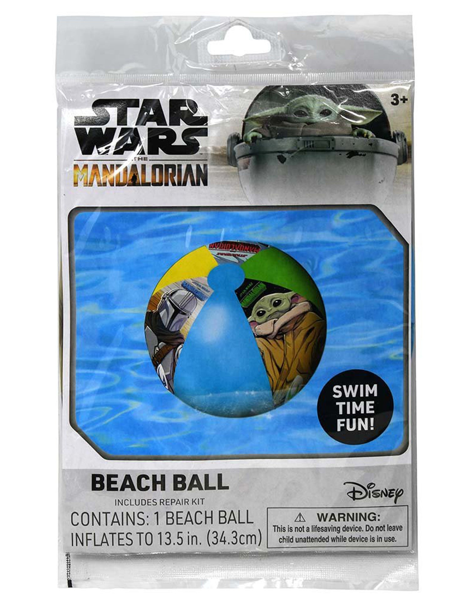 Star Wars Kids Beach Ball Inflatable 13.5" Mandalorian Grogu Baby Yoda 3-PK Set