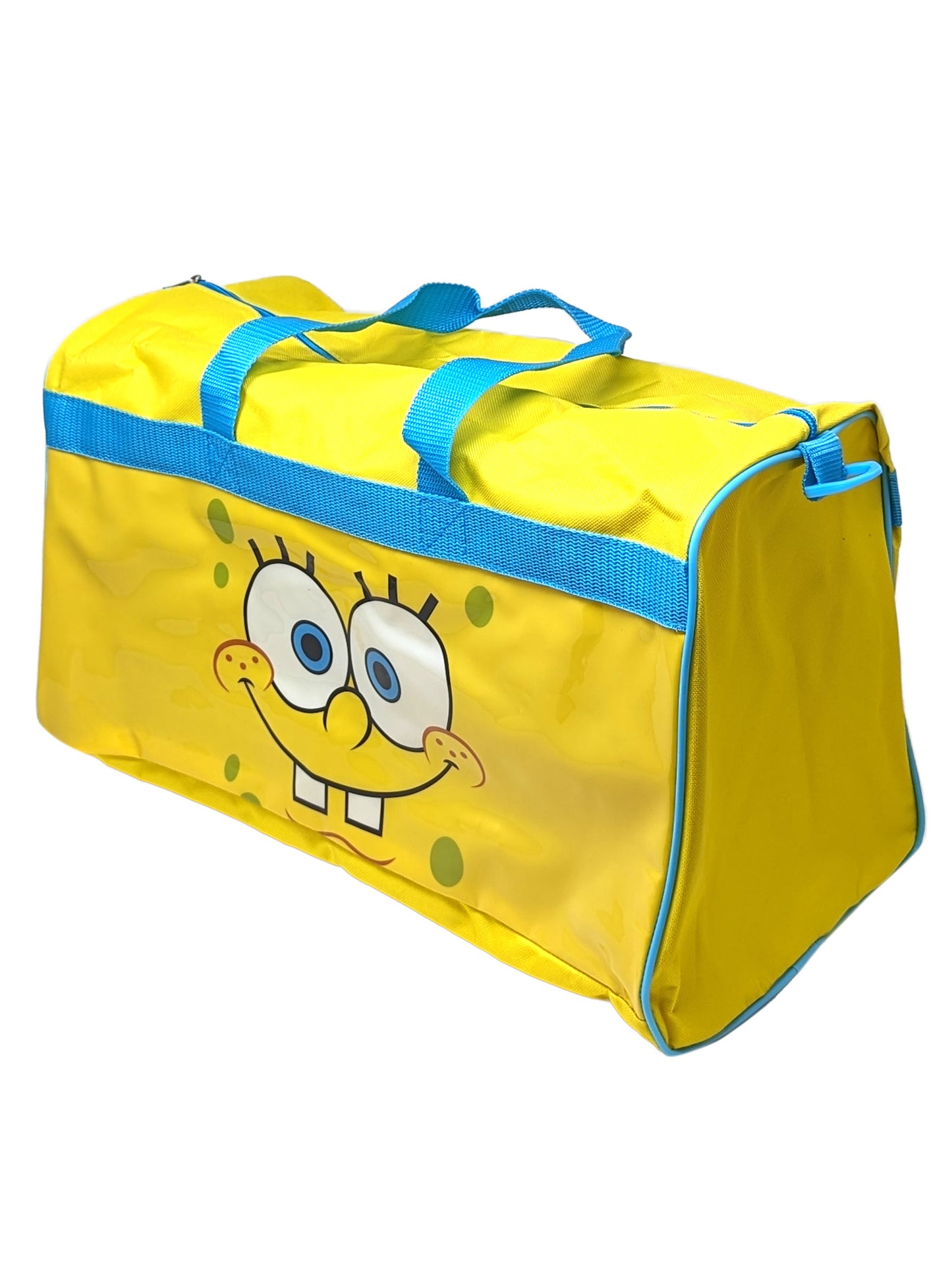 Spongebob Squarepants Duffel Bag Carry-On w/ Zipper Mesh Travel Pouch Set