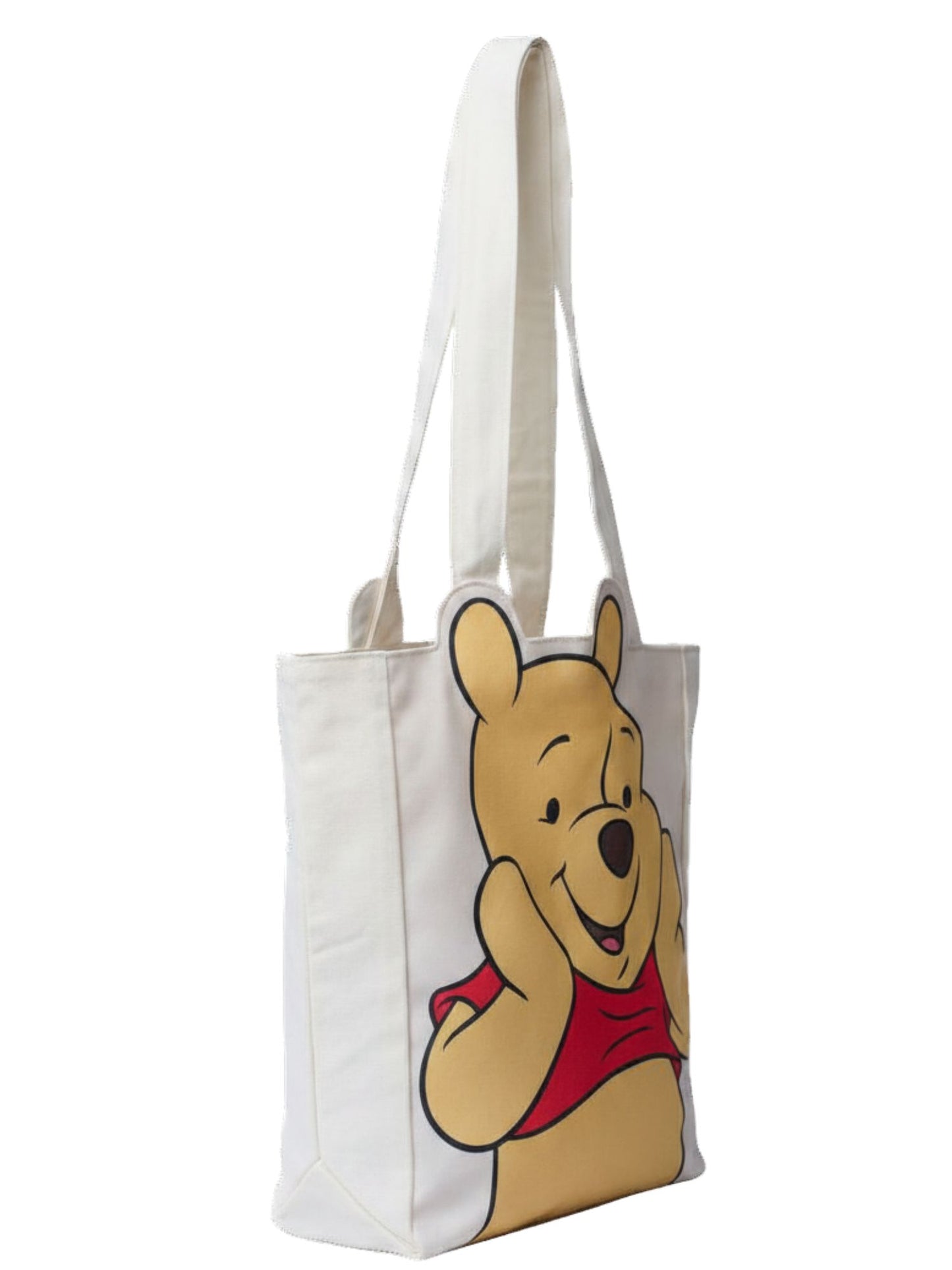 Disney Winnie the Pooh Die-Cut Canvas Tote Bag with Shaped Top