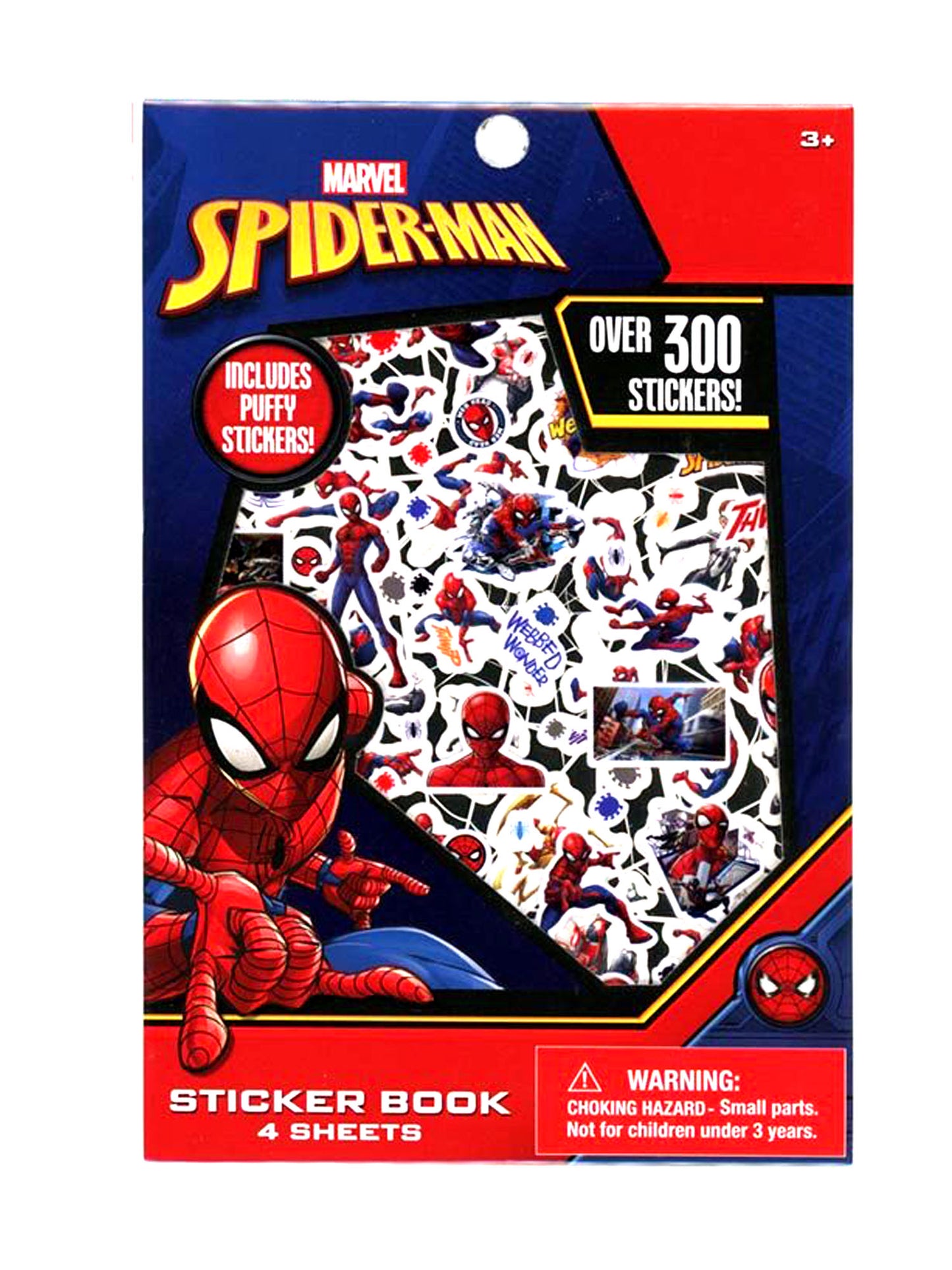 Marvel Spider-Man Sticker Book 4 Sheets 300+