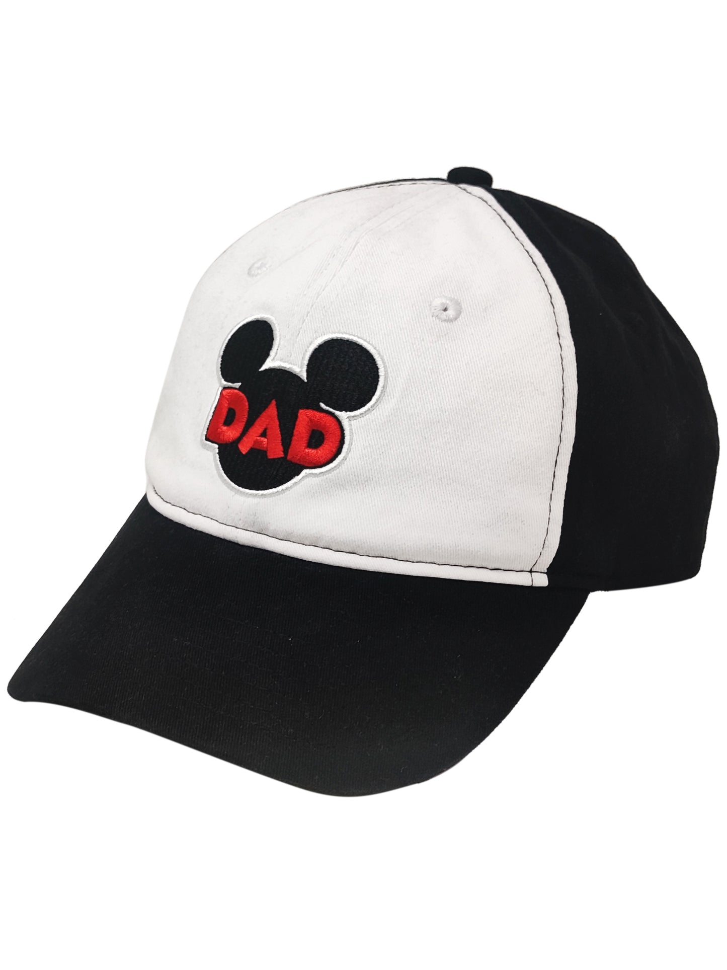 Mickey Mouse Disney Dad Hat Black White Adult Men's Father's Day Baseball Cap