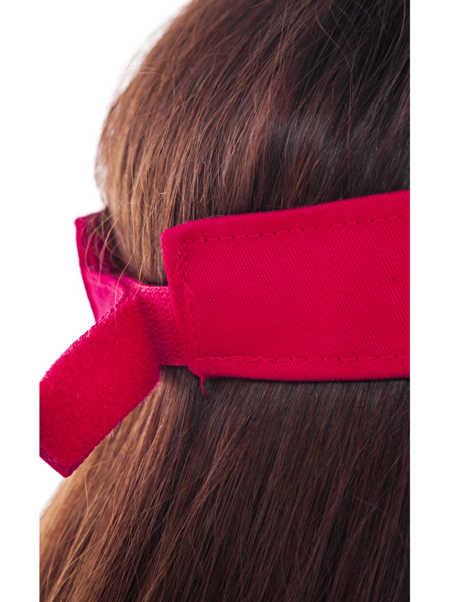 Disney Womens Minnie Mouse Polka Dot Embroidered Stitch Bow Visor Hat Cap Red