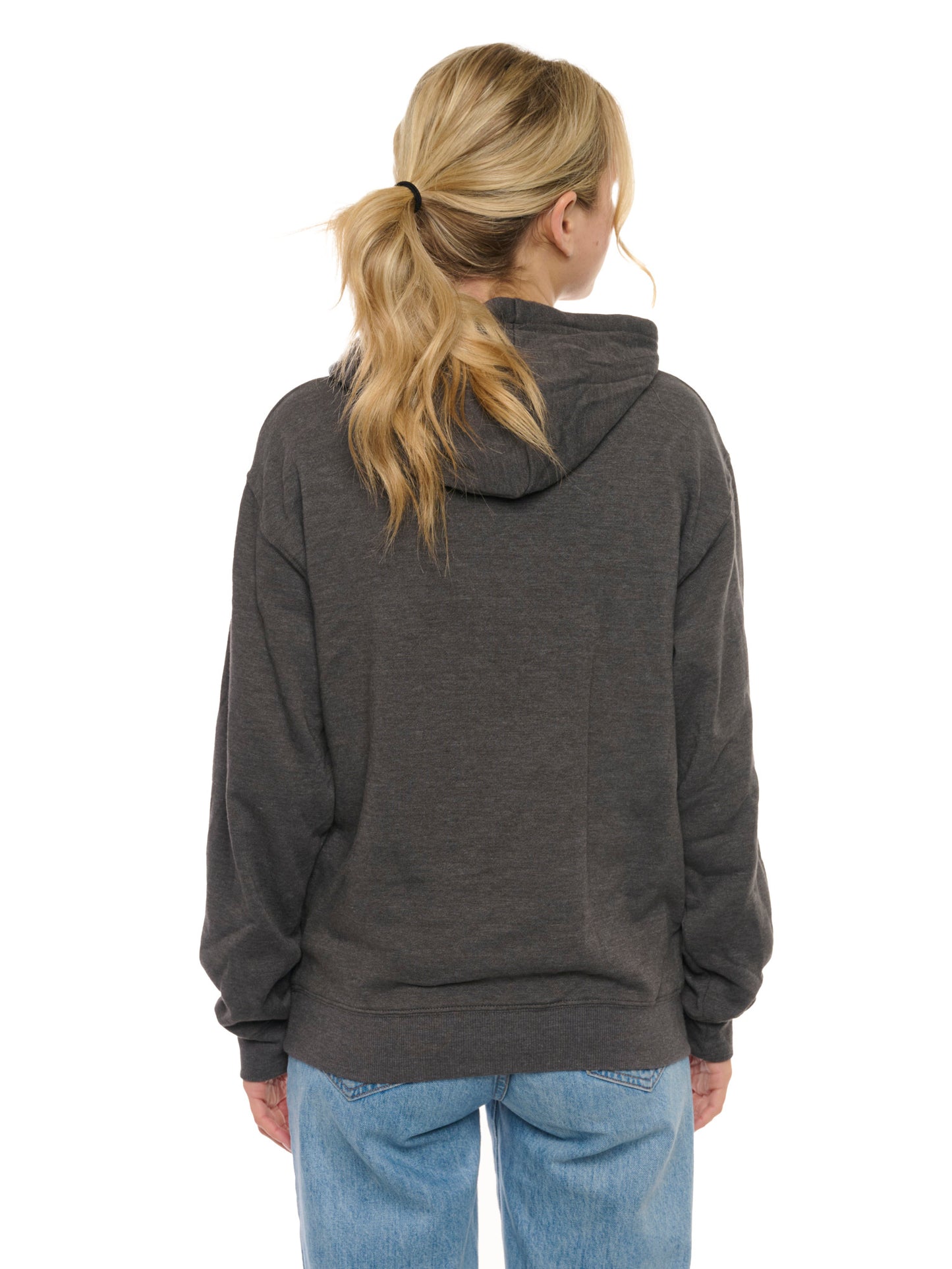 Disney Women's Minnie Mouse Hoodie Sweatshirt Pullover Gray Blue
