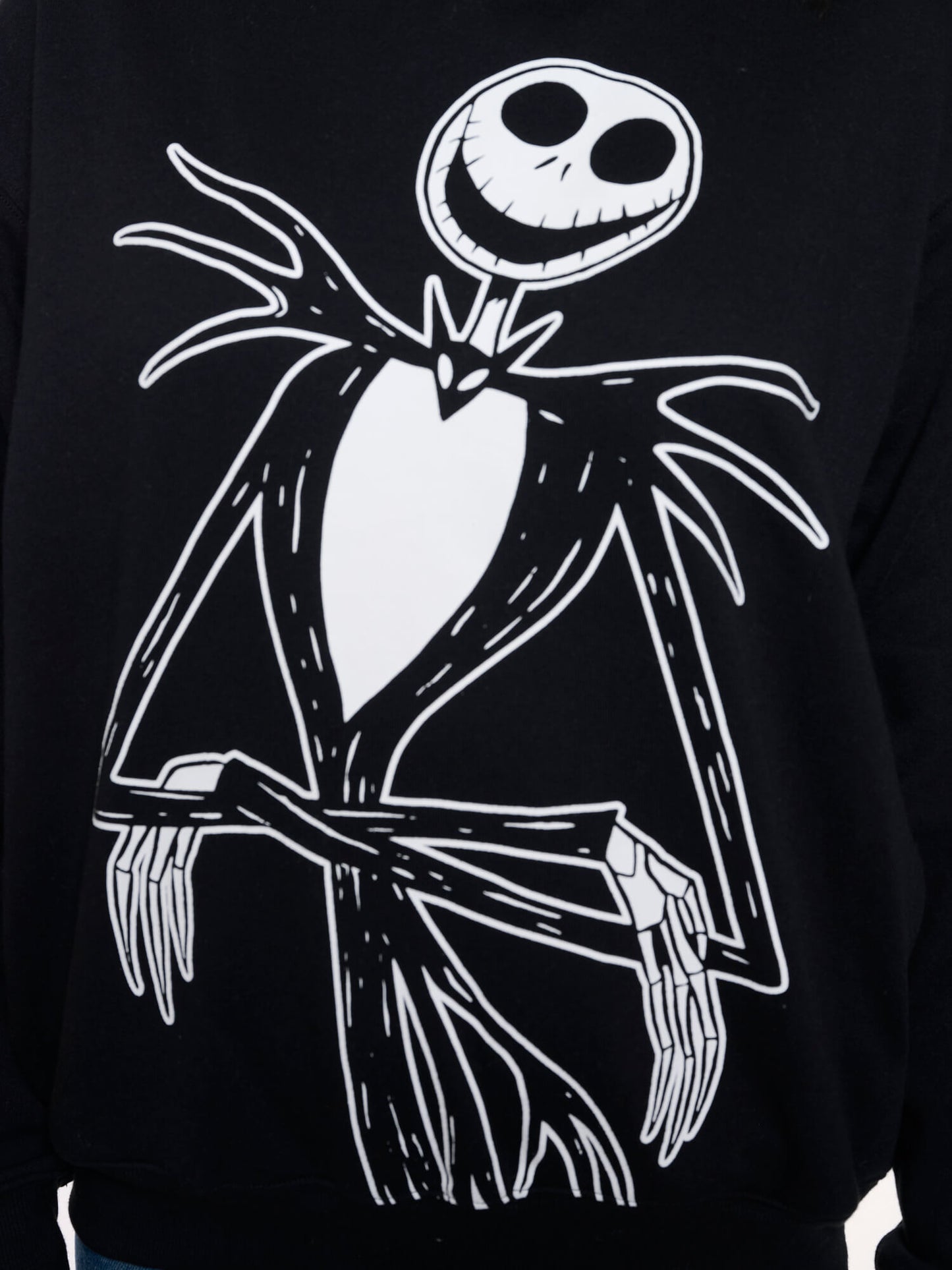 Womens Plus Size Jack Skellington Hoodie Pullover Nightmare Before Christmas