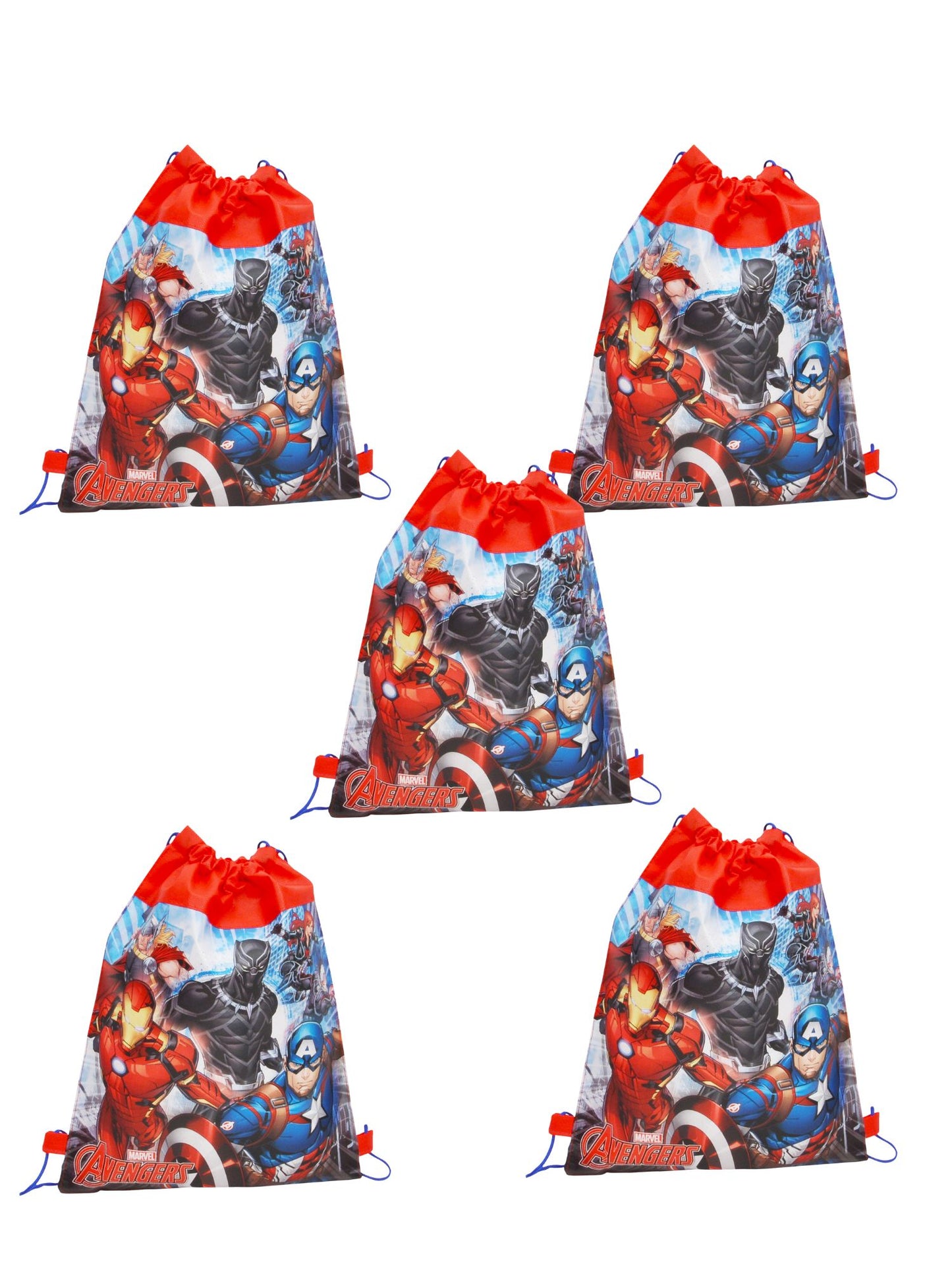 Marvel's Avengers Sling Bag Party Favor Ant-Man Captain America - 5 PACK