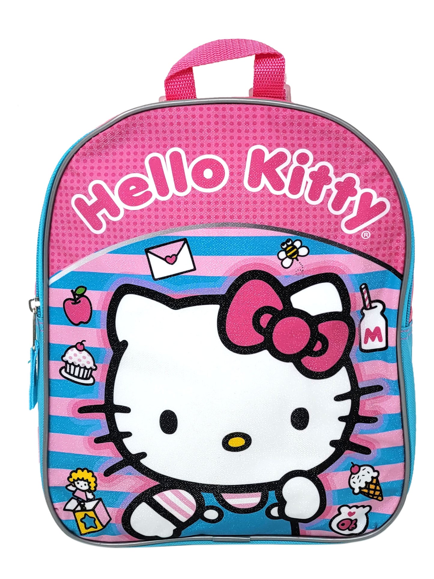 Sanrio Hello Kitty Sweets Backpack 11" Pink Teal Candy