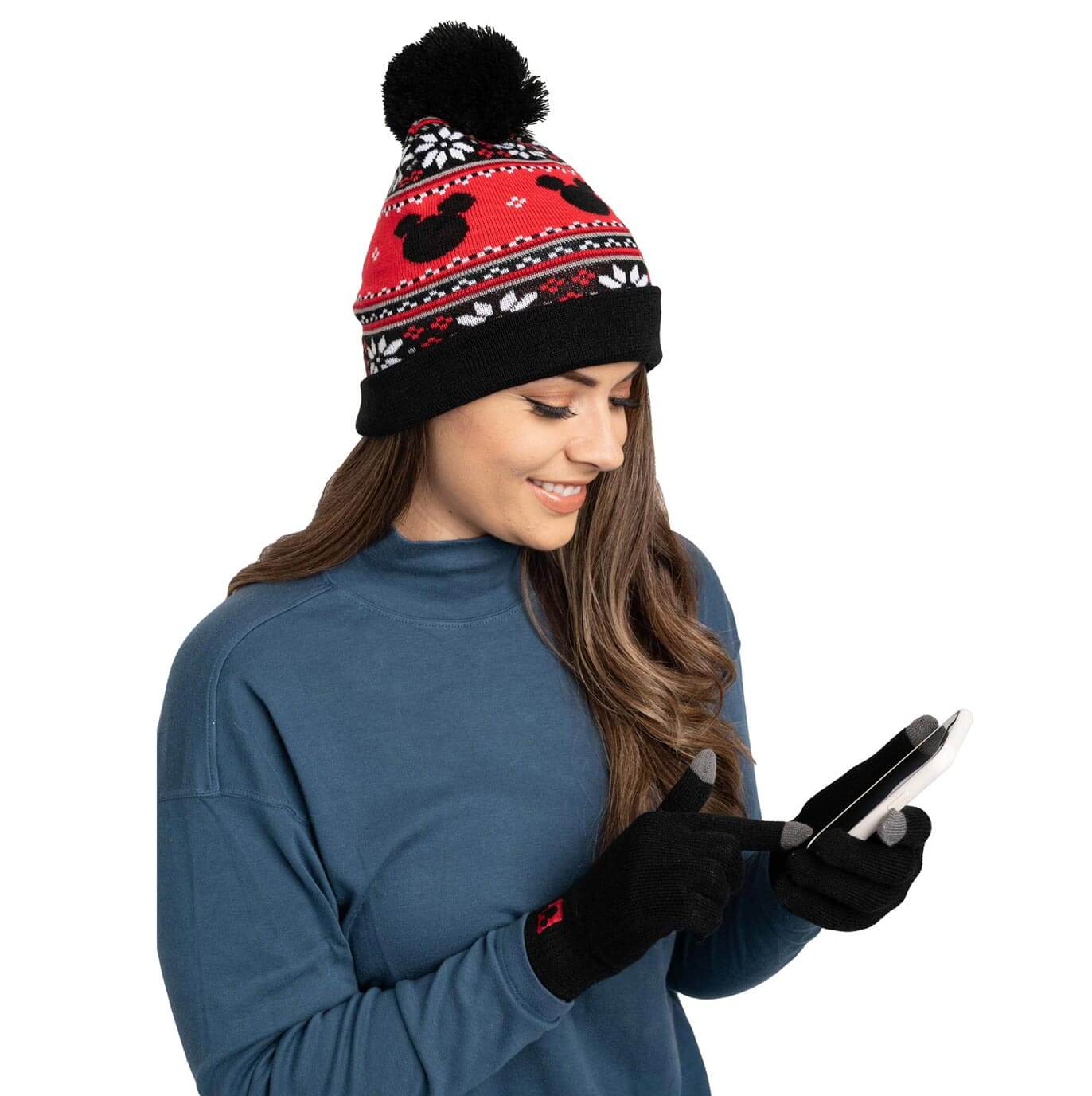 Mickey Mouse Beanie and Gloves Set
