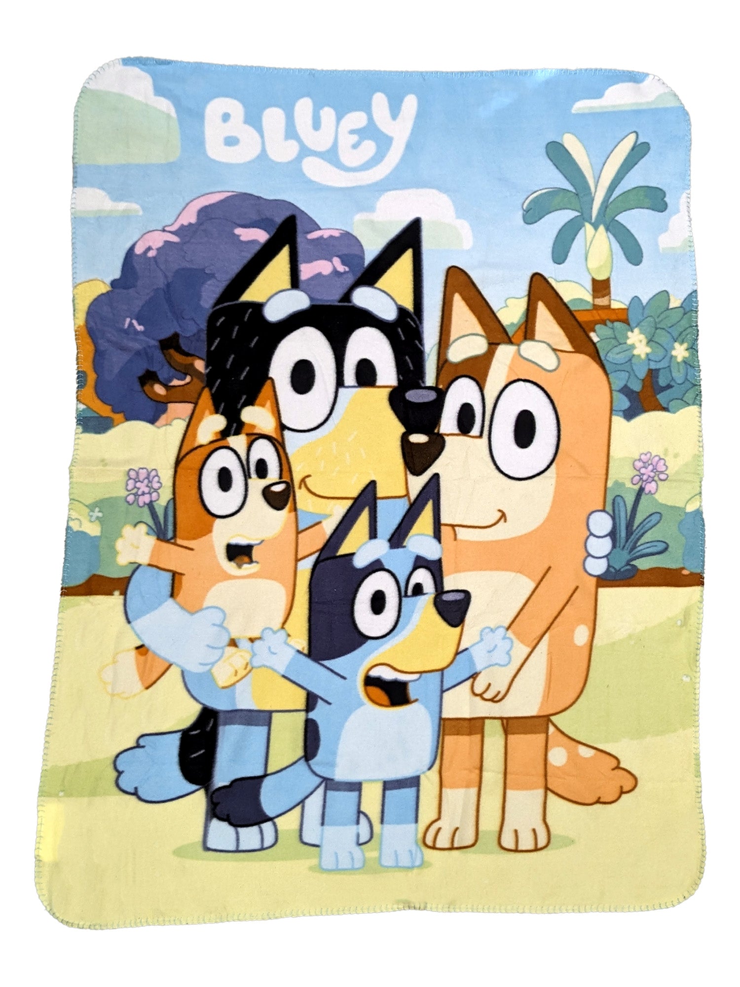 Bluey Throw Blanket 45" x 60" Bingo Soft Family Dogs Pups Boys Girls Kids