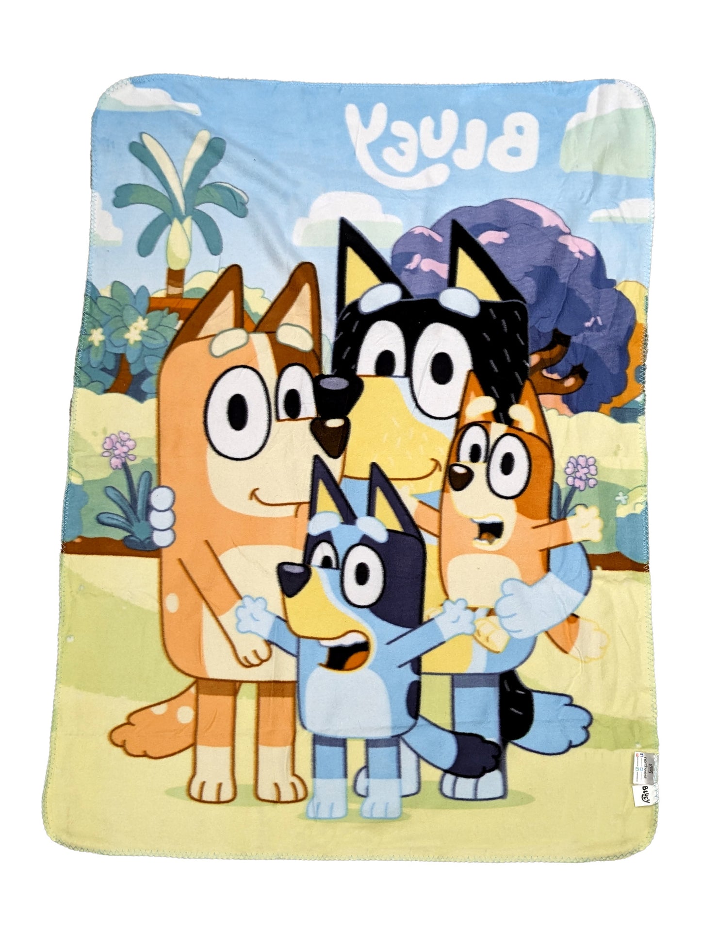 Bluey Throw Blanket 45" x 60" Bingo Soft Family Dogs Pups Boys Girls Kids