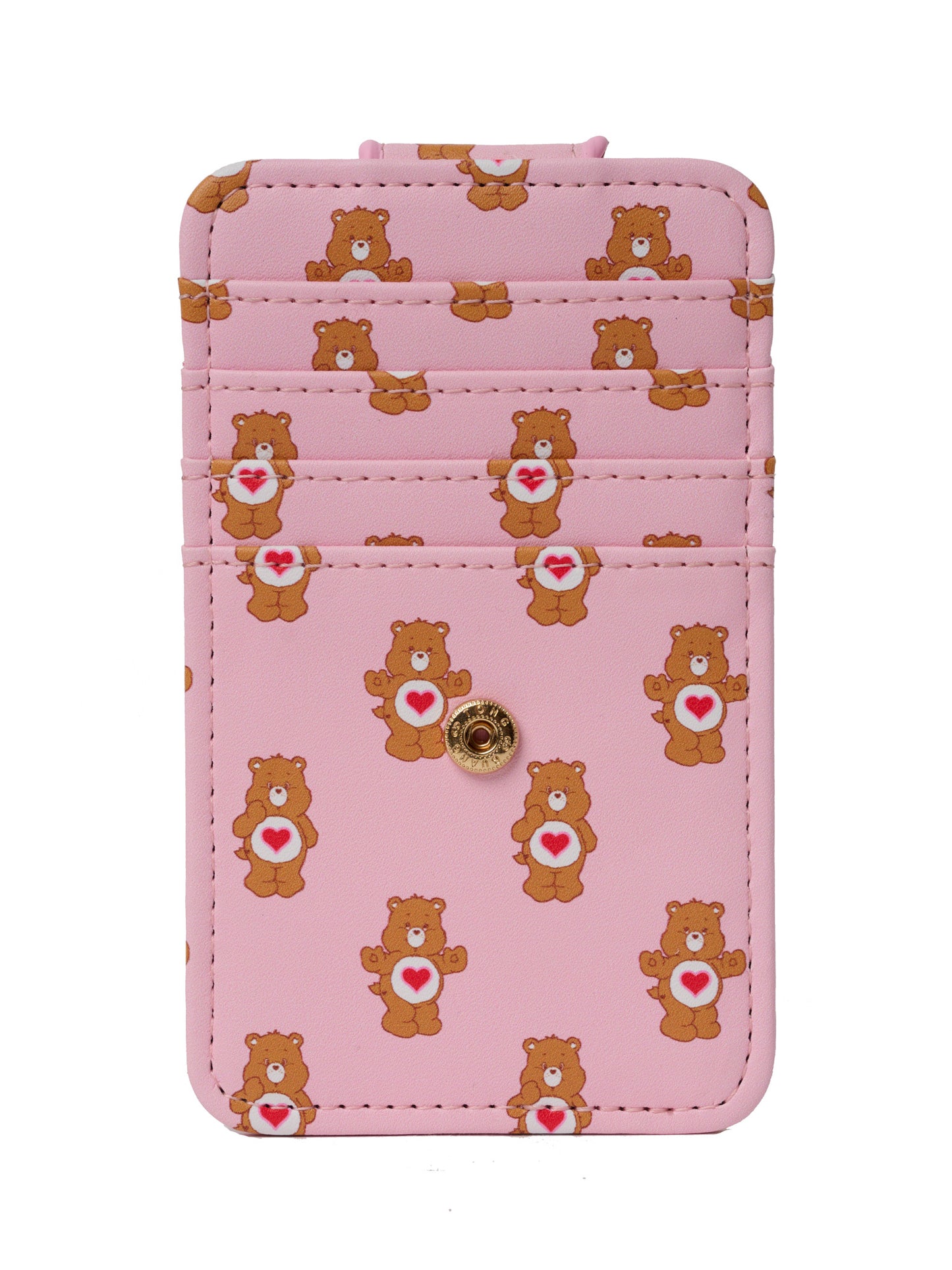 Womens Care Bears Card Holder Wallet Button Snap Closure Tenderheart
