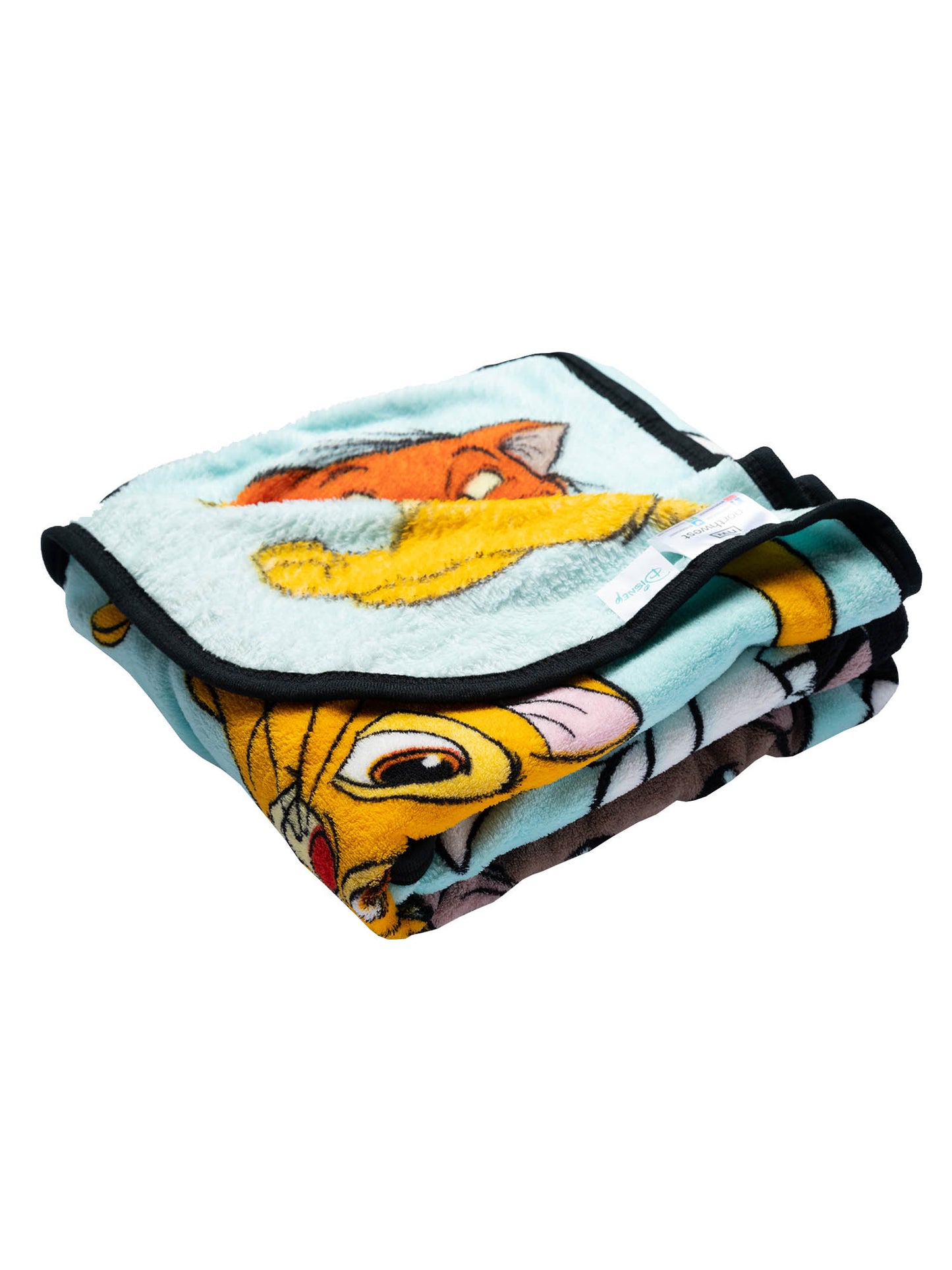 Disney Cats Throw Blanket 46" x 60" Plush Figaro Cheshire Cat Dinah Toulouse