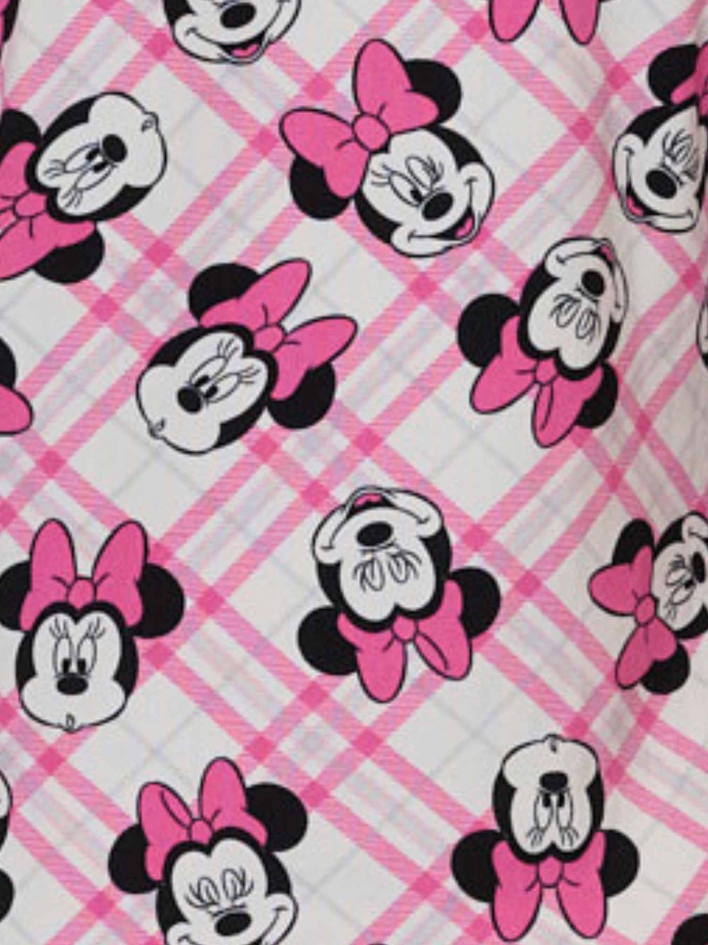Women's Disney Minnie Mouse 2-Piece Pajama Set Button Shirt Shorts Super Soft