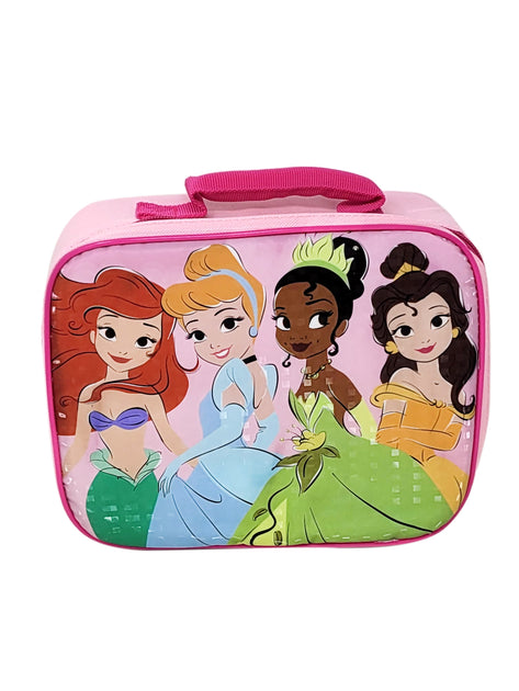 Disney Princess Insulated Lunch Bag Ariel Mulan w/ 2-Piece Snack