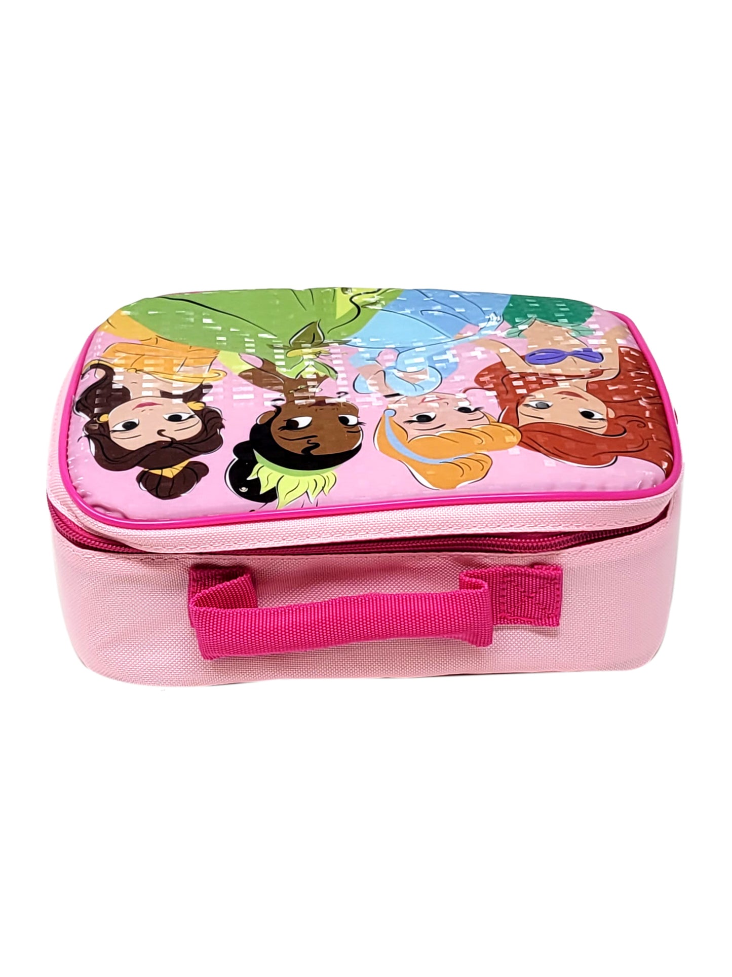Disney Princesses Lunch Bag Insulated Ariel Cinderella Tiana Belle Pink