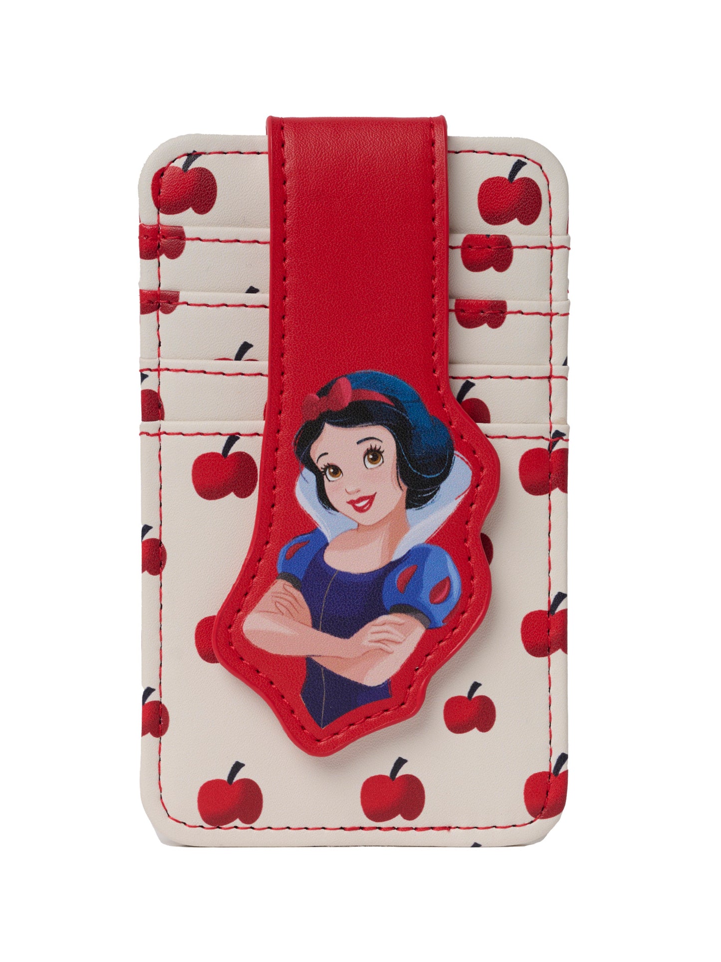 Womens Disney Snow White Card Holder Wallet Button Snap Closure