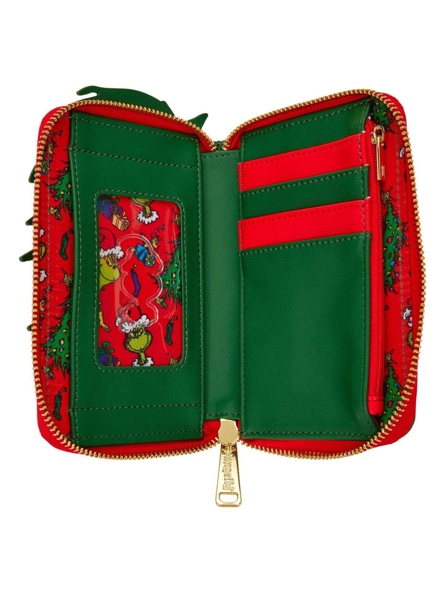Loungefly x Dr. Seuss How the Grinch Stole Christmas! Tree Zip Around Wallet