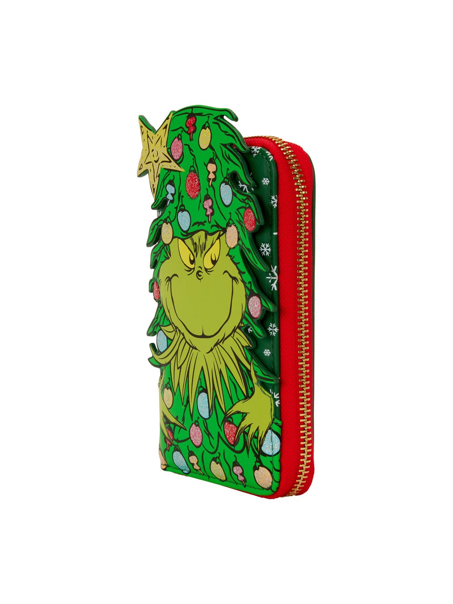 Loungefly x Dr. Seuss How the Grinch Stole Christmas! Tree Zip Around Wallet