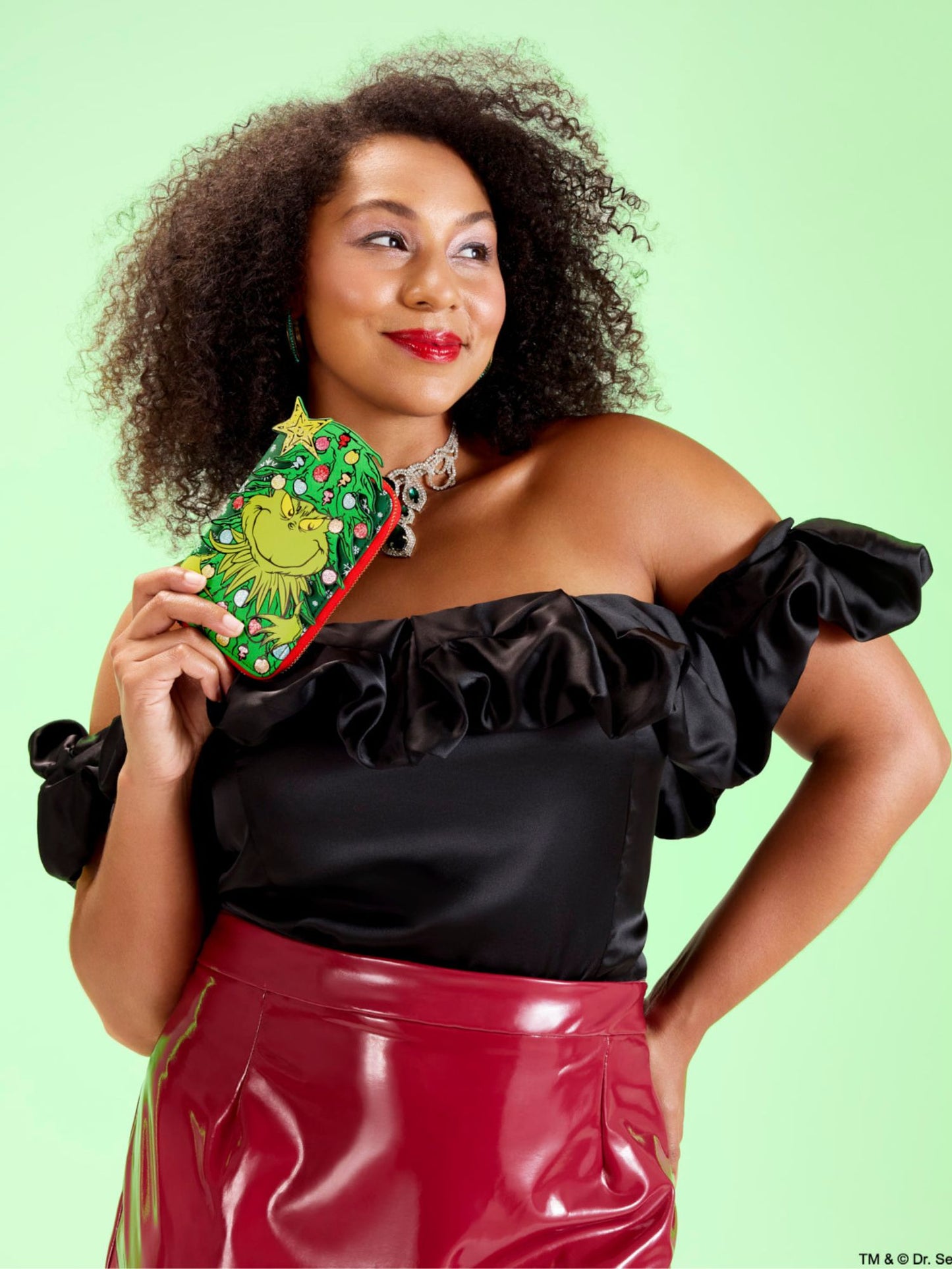 Loungefly x Dr. Seuss How the Grinch Stole Christmas! Tree Zip Around Wallet