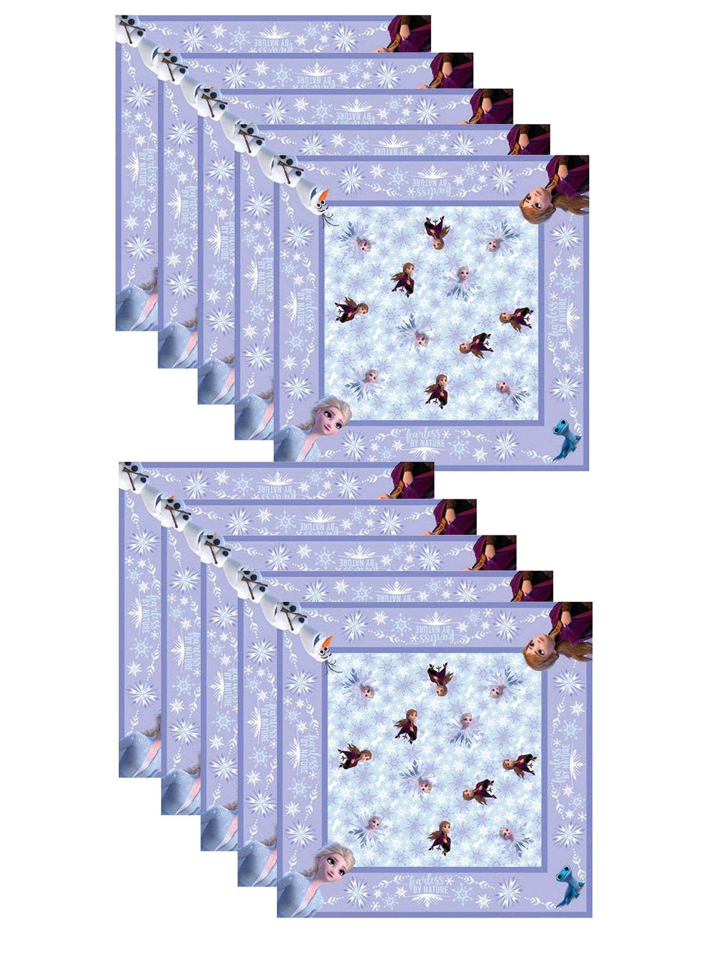 Disney Frozen Anna Elsa All-Over Print Bandana Party Favors 10-Piece Set