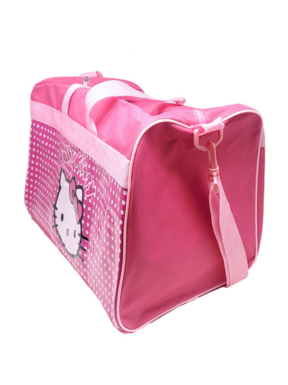 Hello Kitty Duffel Bag 18" Travel Carry On Overnight Travel Dance Girls Pink