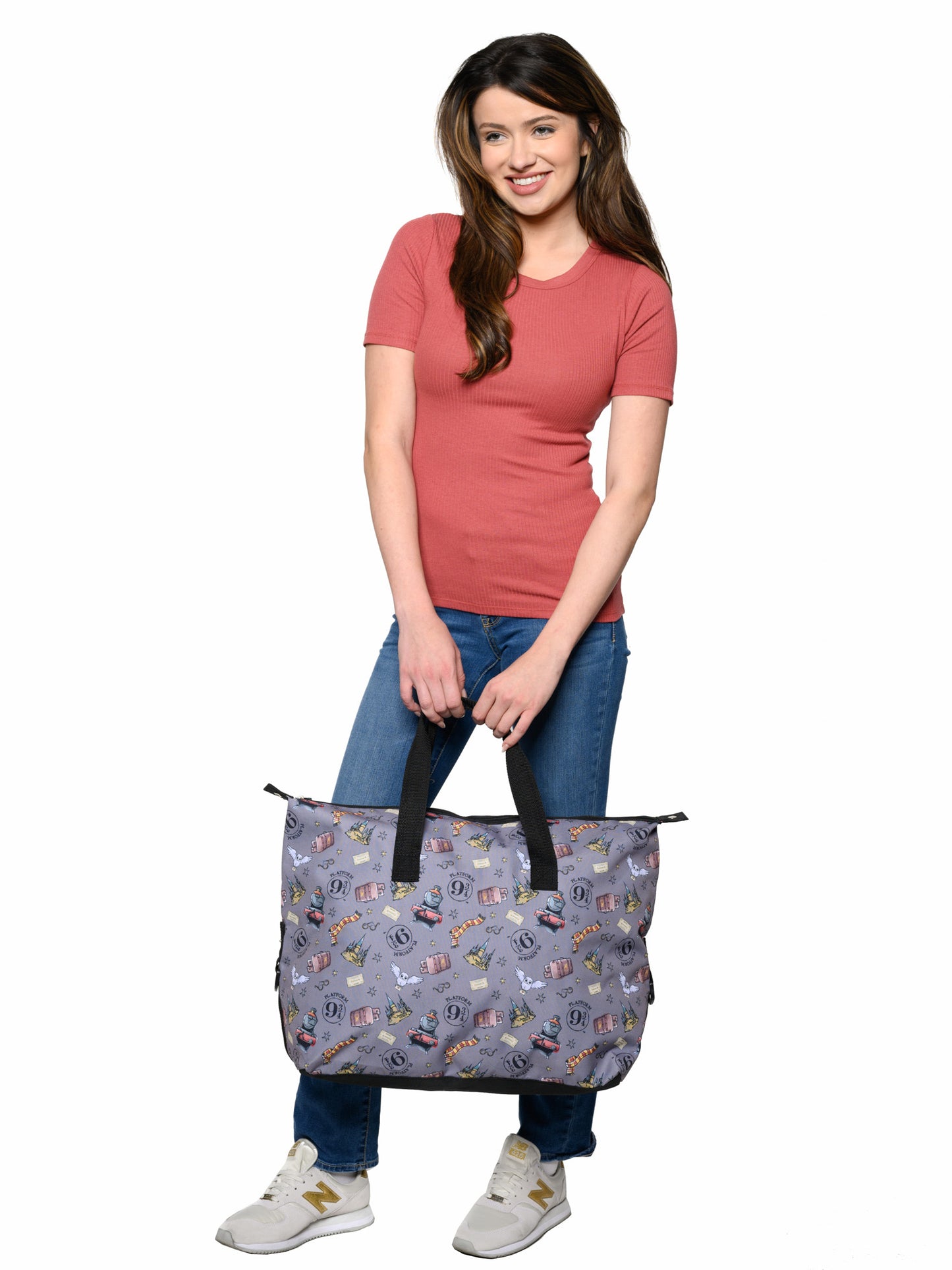 Harry Potter Weekender Duffel Bag Travel Carry-On All-Over Print Hedwig