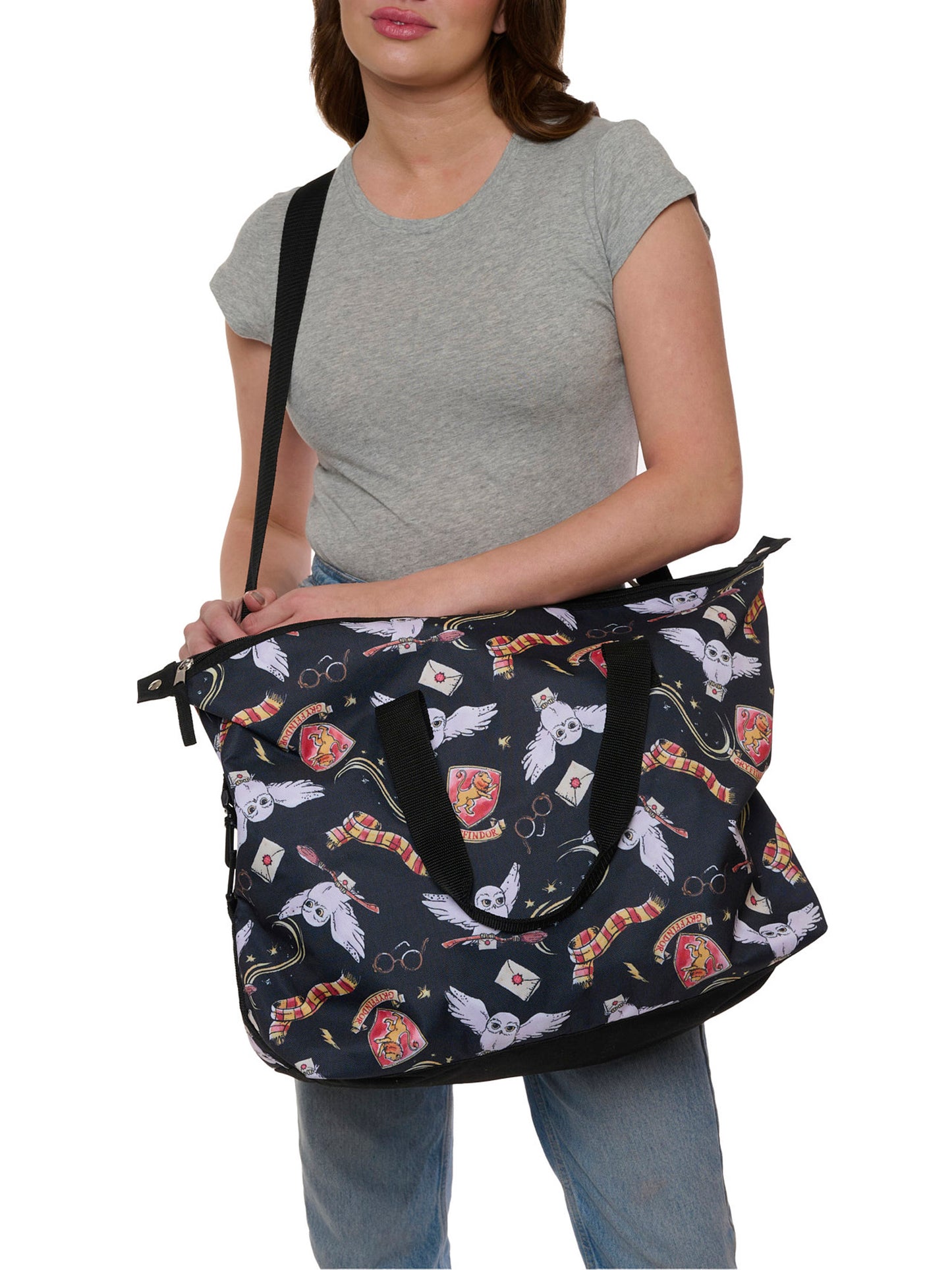 Harry Potter Weekender Duffel Bag Travel Carry-On Shoulder Strap Gryffindor