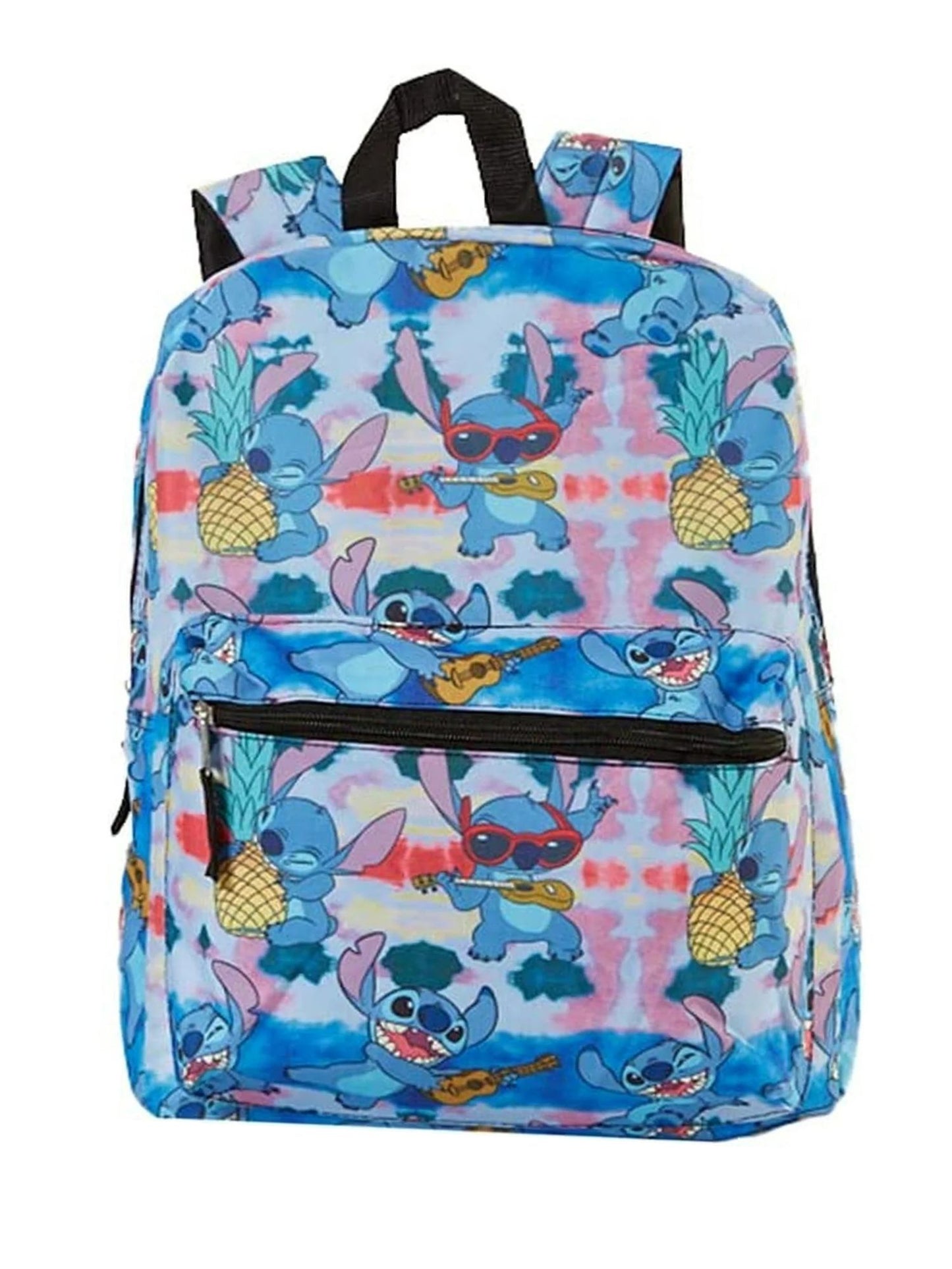 Lilo & Stitch Backpack 16" Teens All-Over Print Pattern Disney
