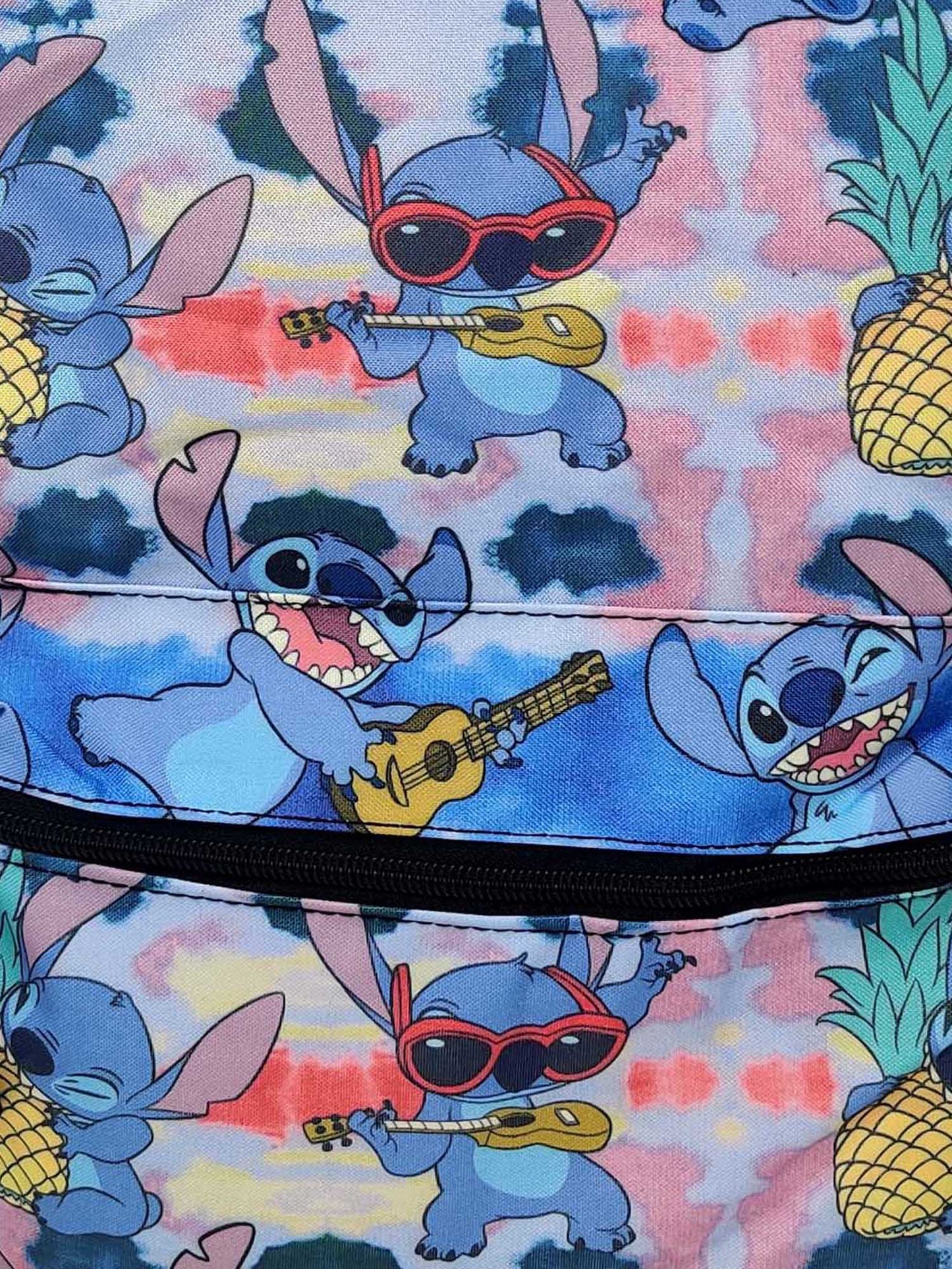 Lilo & Stitch Backpack 16" Teens All-Over Print Pattern Disney