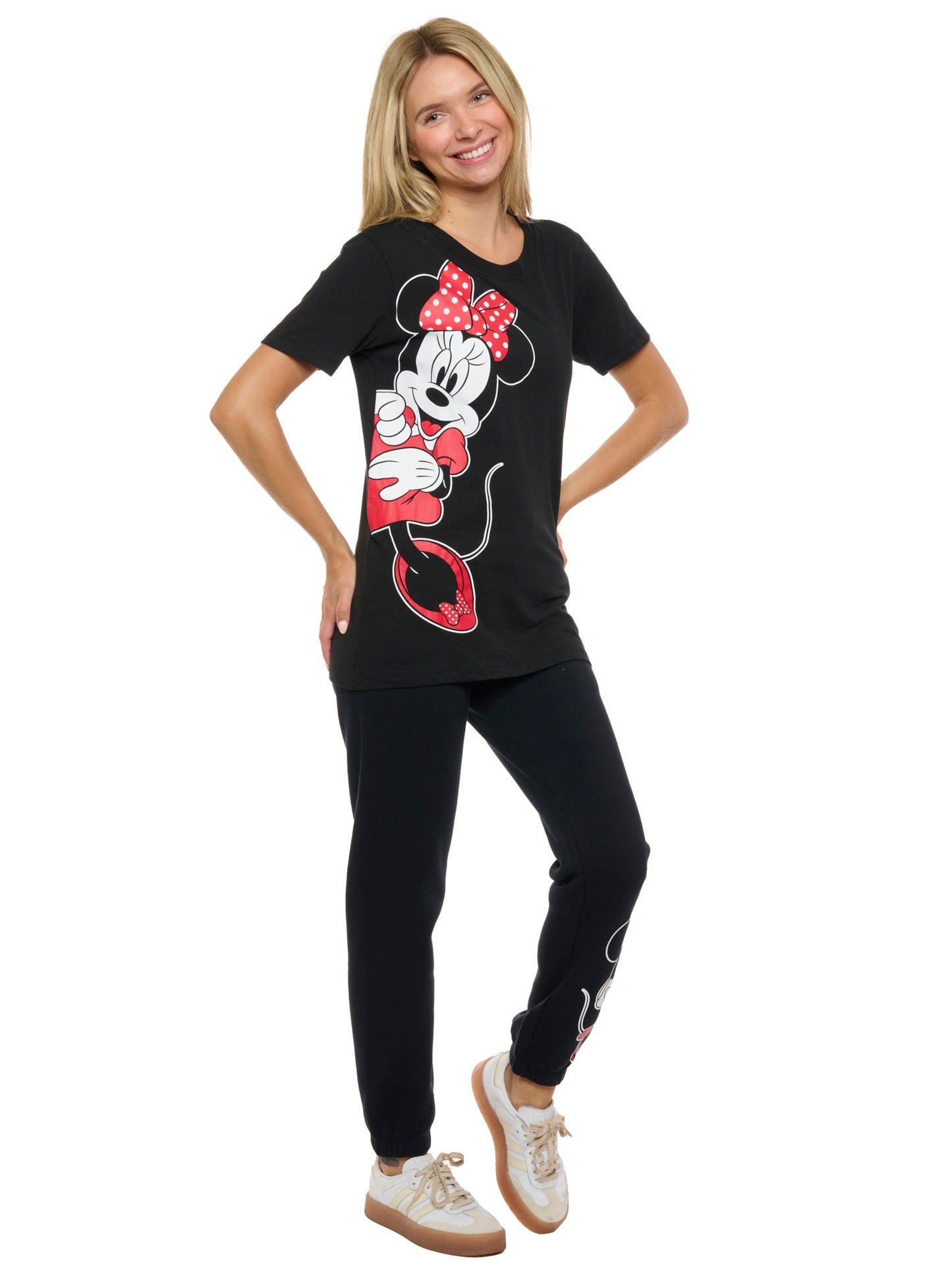 Women's Minnie Mouse T-Shirt and Joggers Pants 2-Piece Set