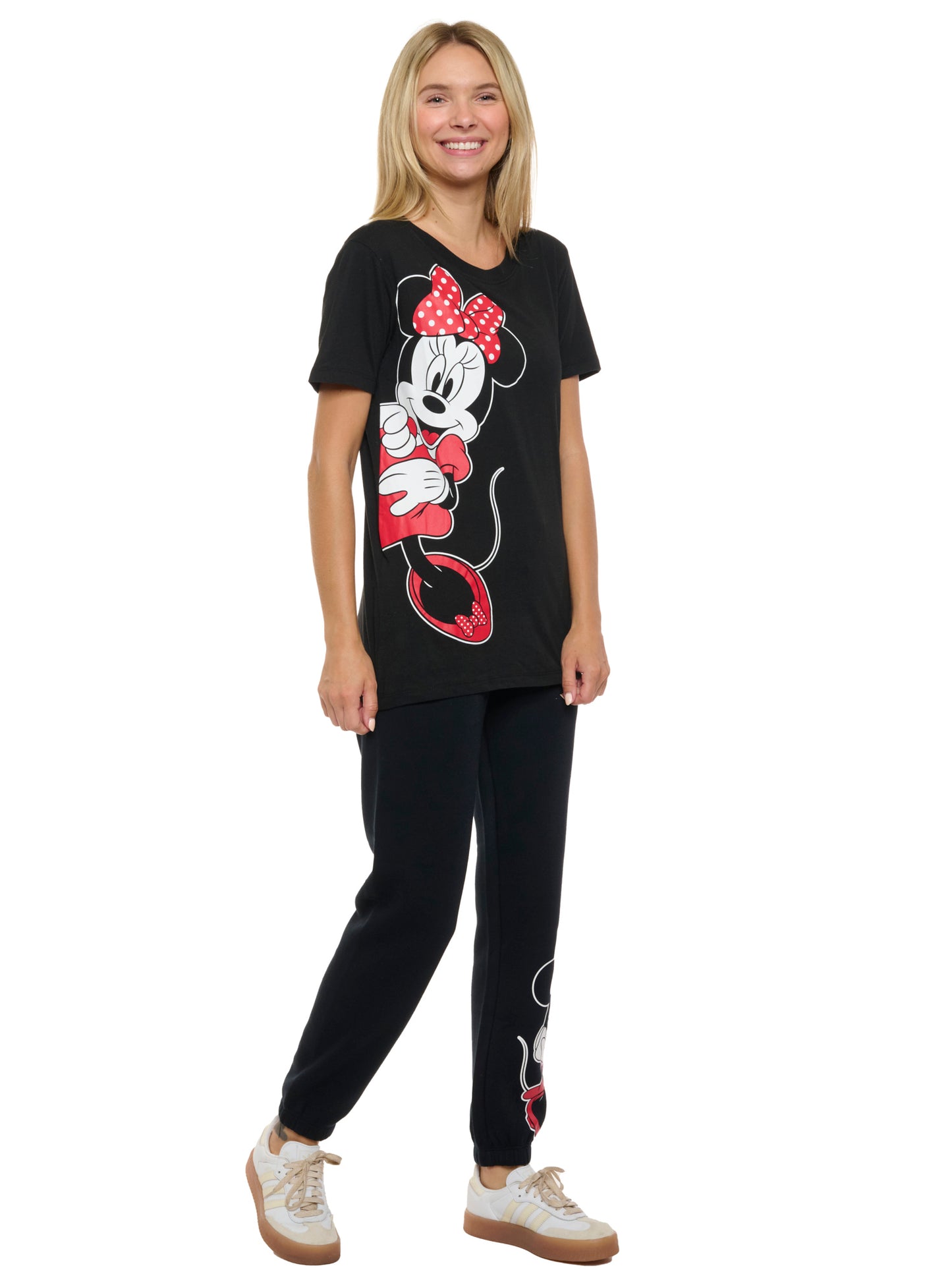 Women's Minnie Mouse T-Shirt and Joggers Pants 2-Piece Set