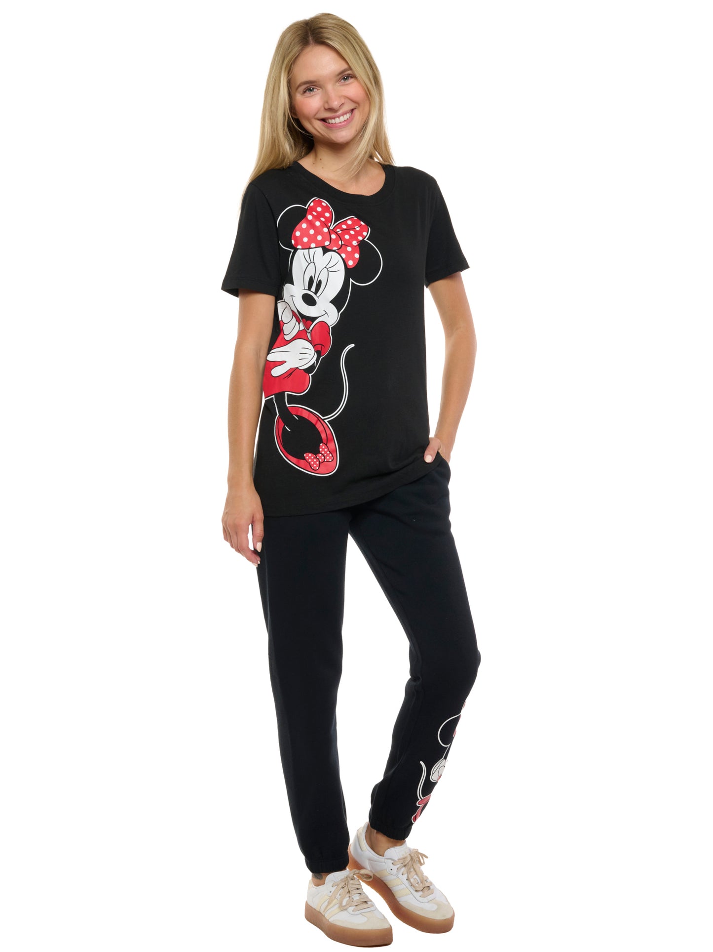 Women's Minnie Mouse T-Shirt and Joggers Pants 2-Piece Set