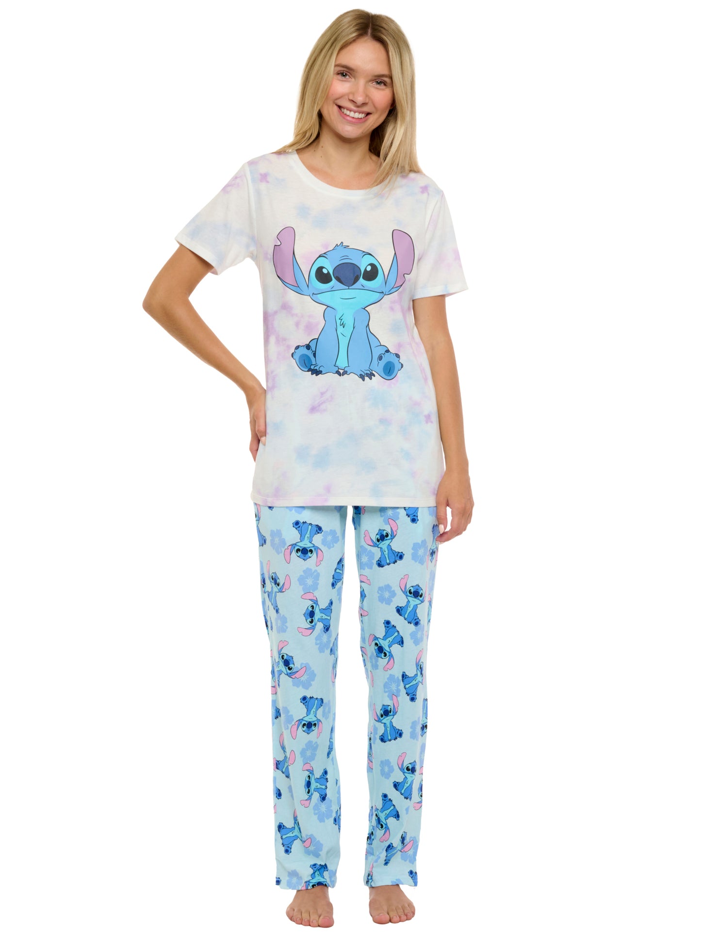 Women's Stitch T-Shirt and Pants Sleepwear 2-Piece Set Disney Lilo and Stitch