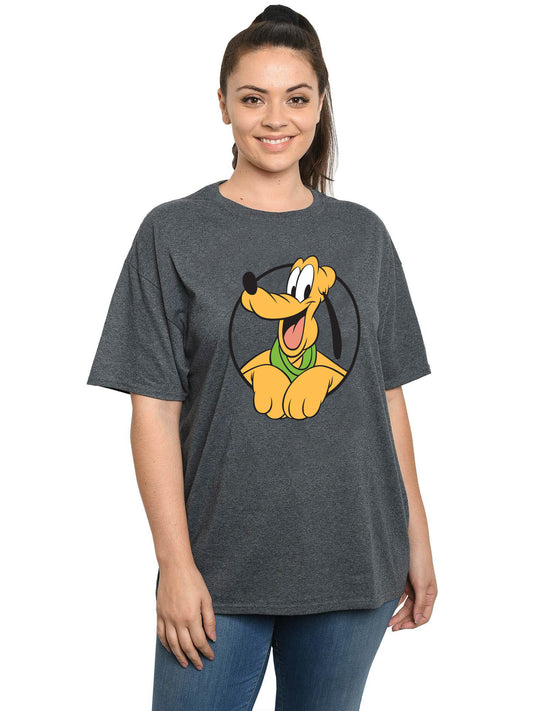 Women's Plus Size Disney Pluto Short Sleeve T-Shirt Charcoal Gray (Size 3X Only)
