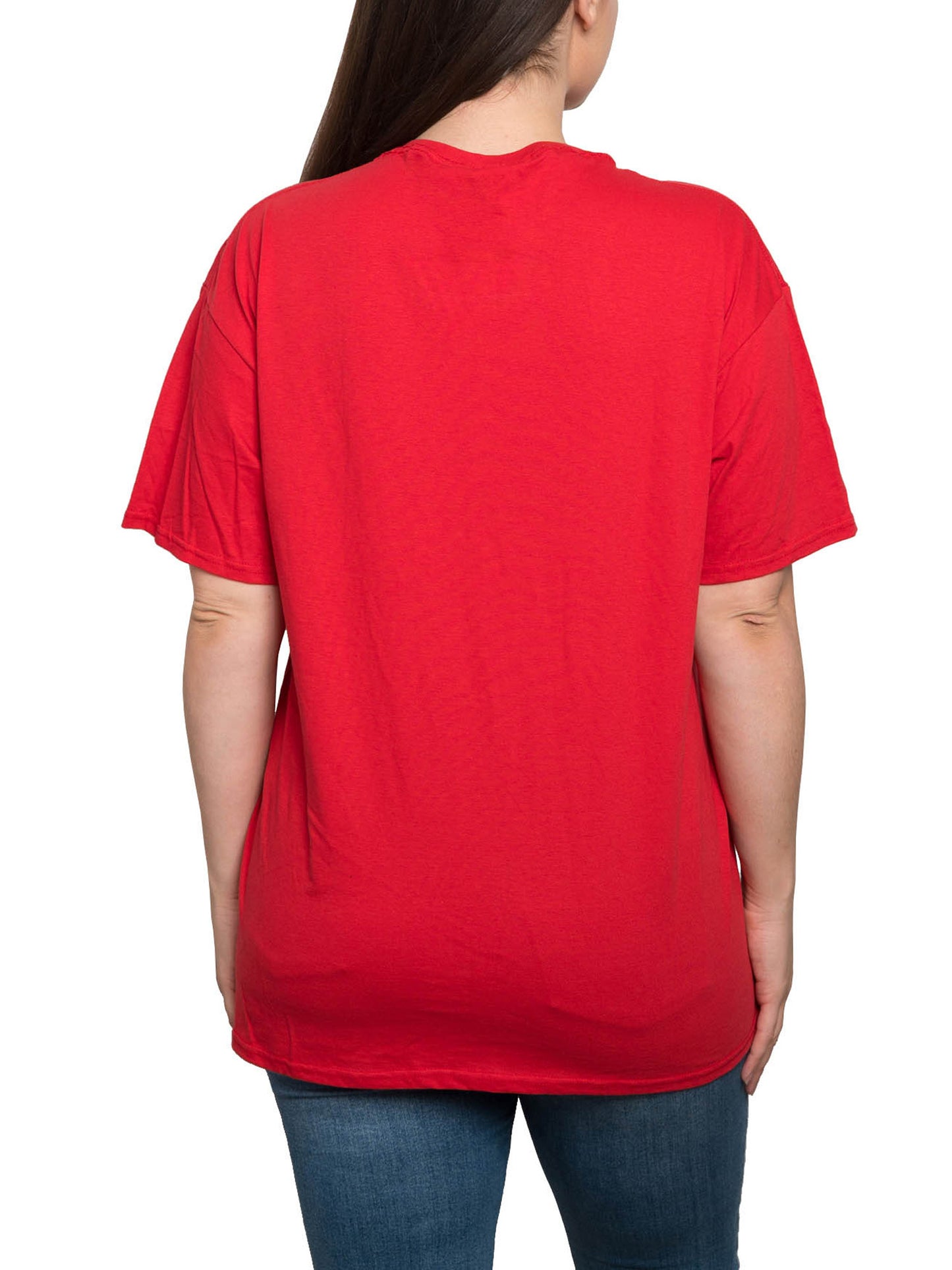 Women's Plus Wonder Woman T-Shirt Costume Tee Superhero Dress Up Red DC Comics