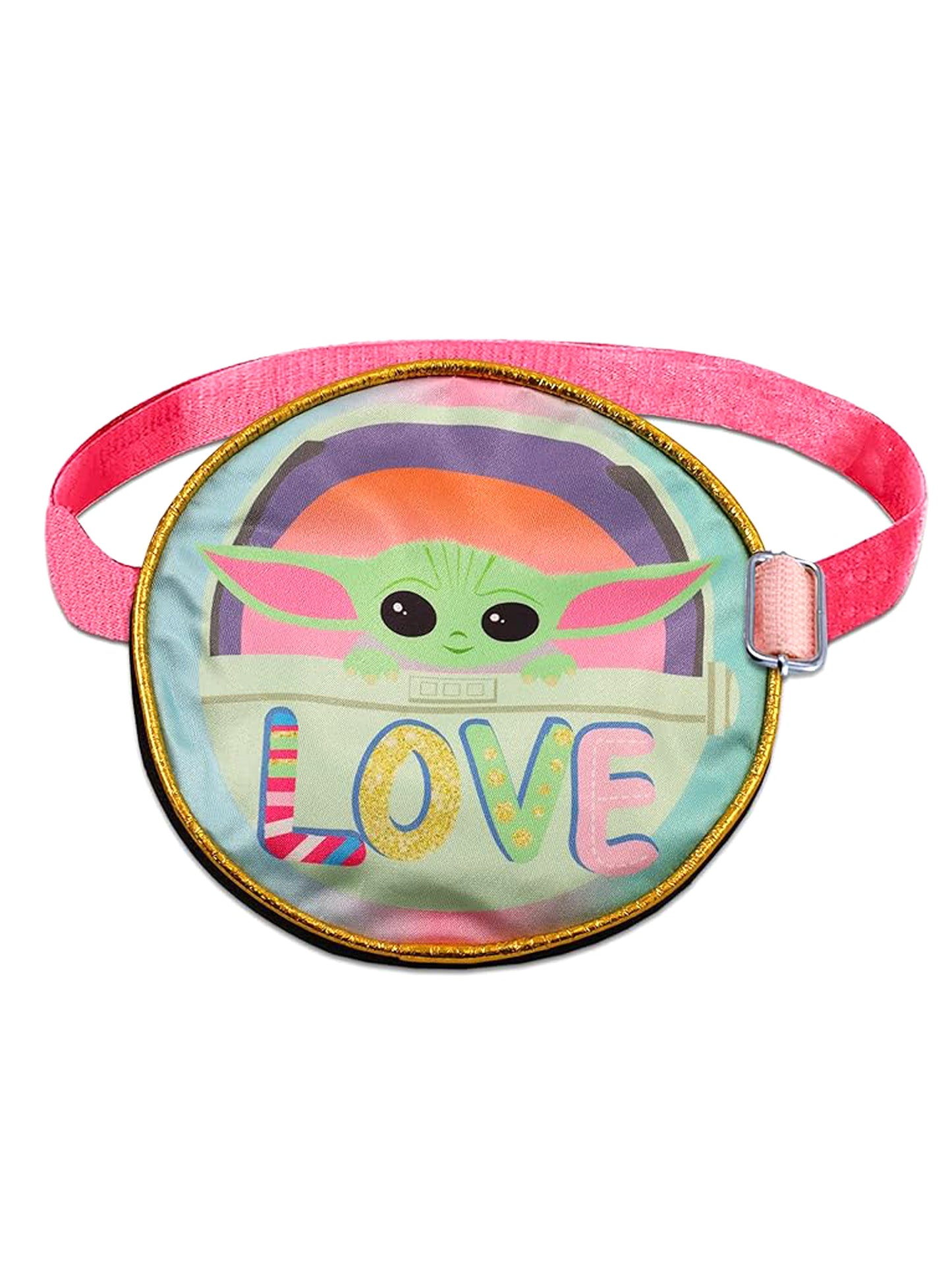 Girls Star Wars Grogu Crossbody Bag Purse Zipper Round 6" Small