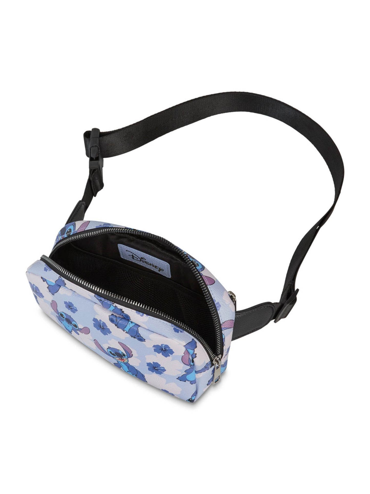 Disney Stitch Belt Bag Crossbody Fanny Pack Waist Bag Women's Floral Print Blue