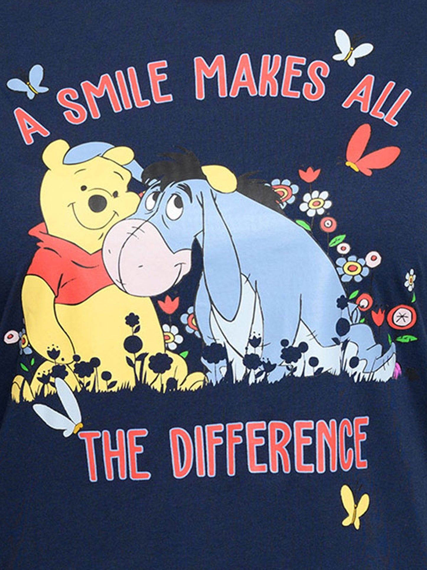 Plus Size Winnie The Pooh Eeyore T-Shirt & Lounge Pants Set Yellow (Size 1X Only)