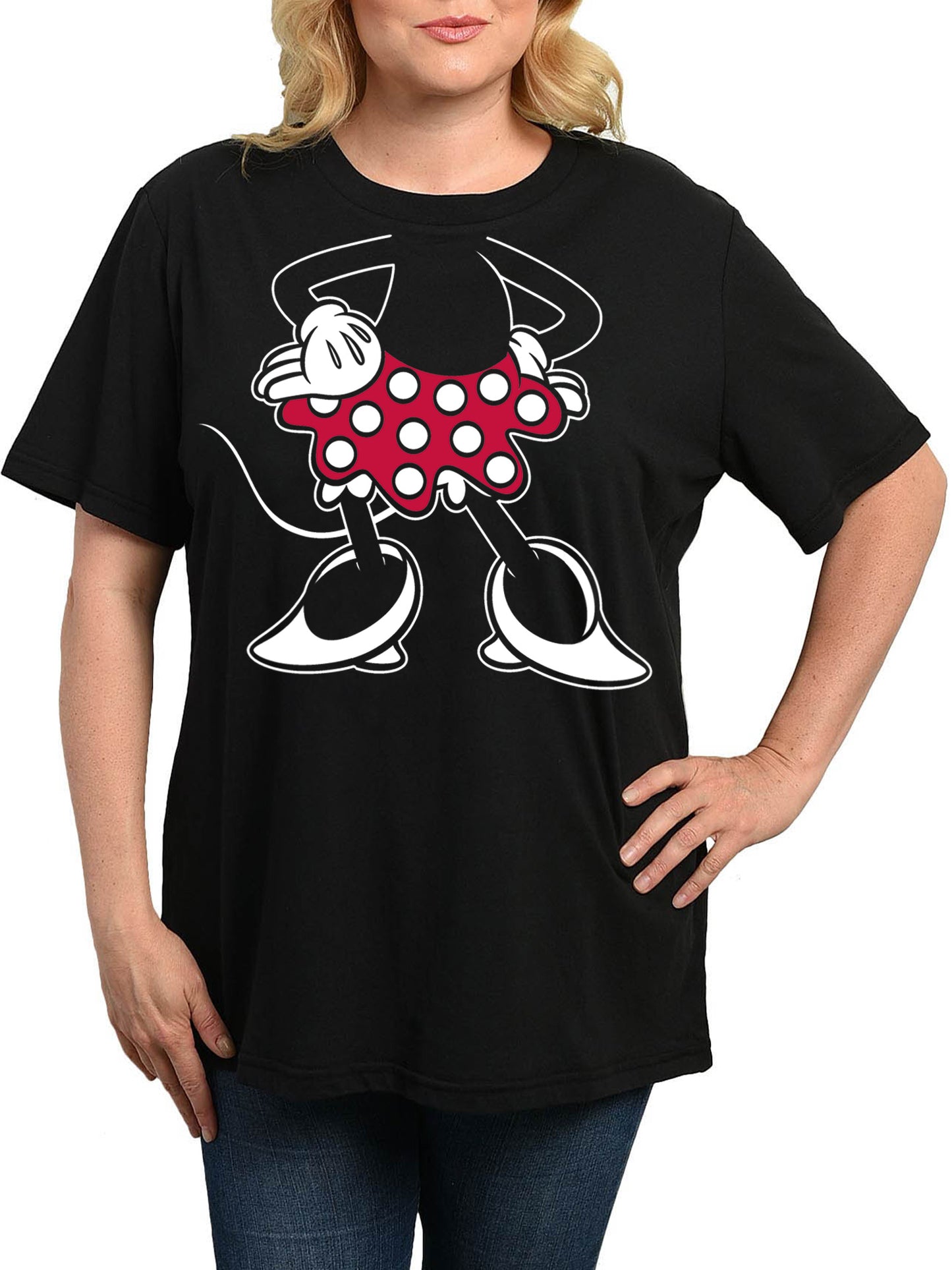 Women's Plus Size Disney Minnie Mouse T-Shirt Costume Tee Black (Size 4X)