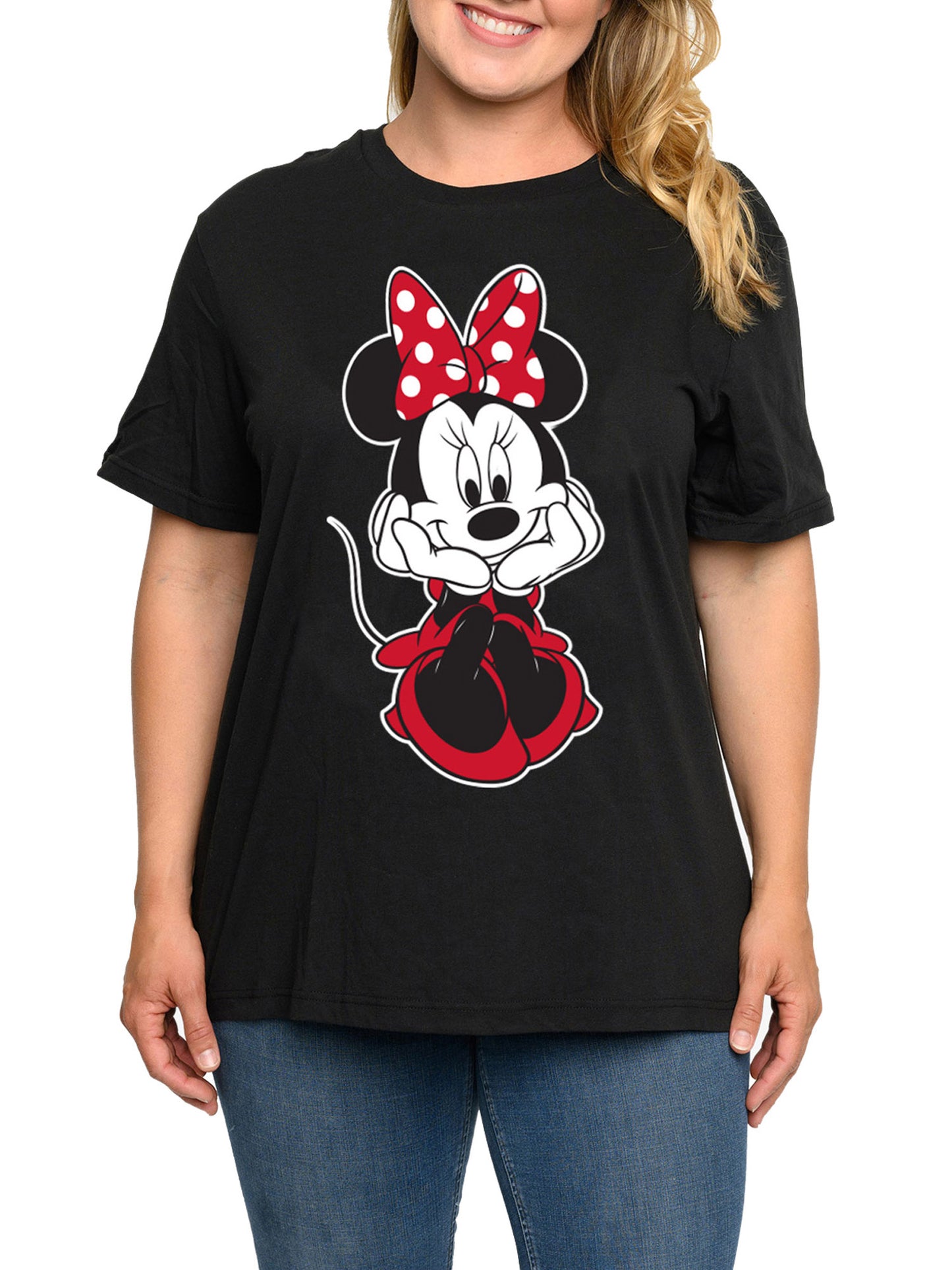 Women's Plus Minnie Mouse T-Shirt & Bike Shorts 2-Piece Set Disney (2X Only)