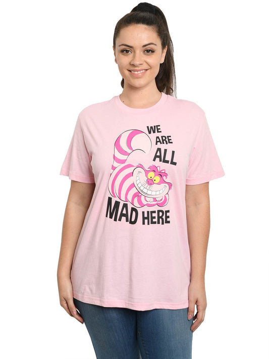 Women's Plus Size Disney Cheshire Cat Alice in Wonderland T-Shirt (Size 4X Only)