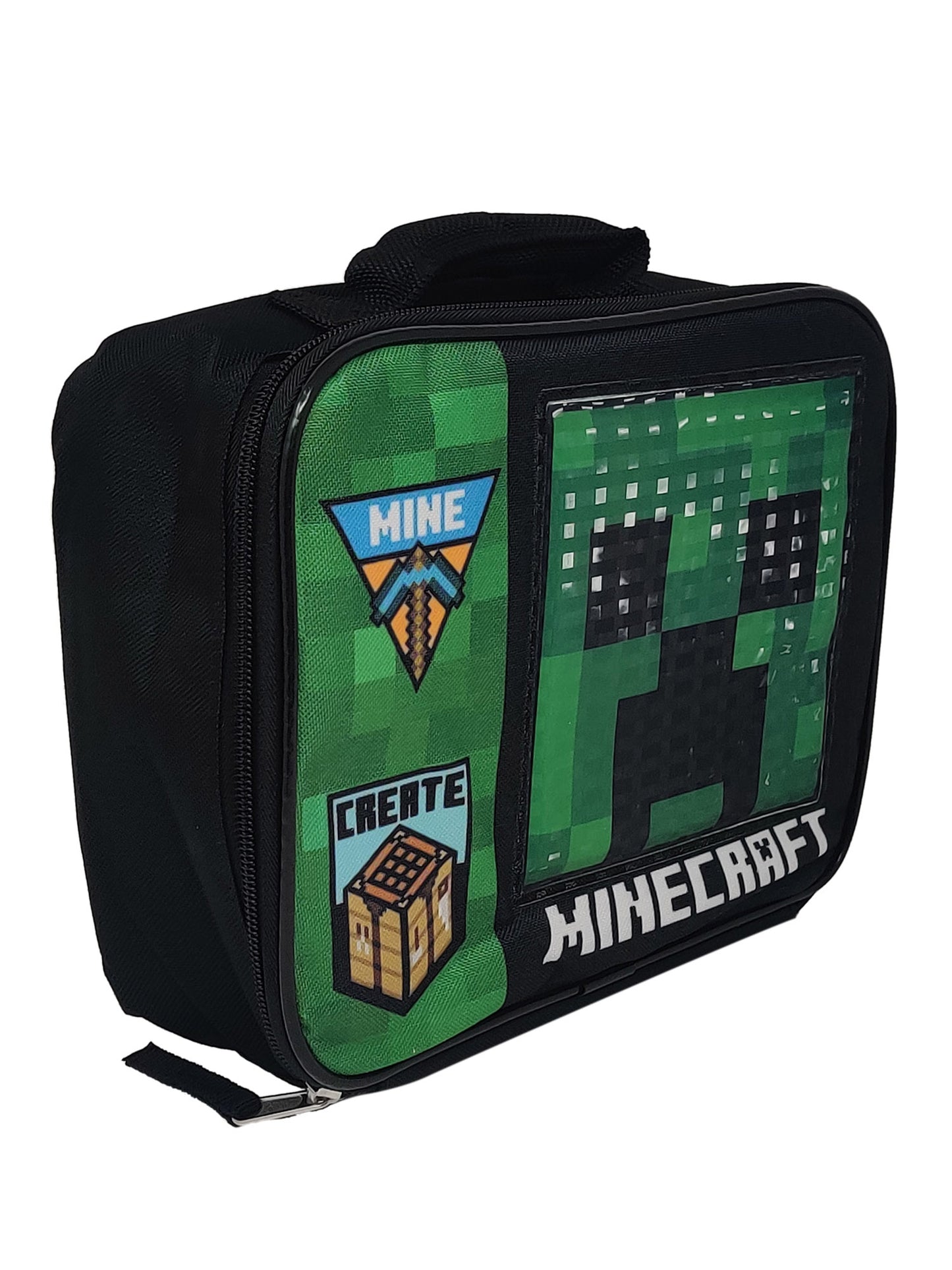 Minecraft Insulated Lunch Bag & Sticker Book Set