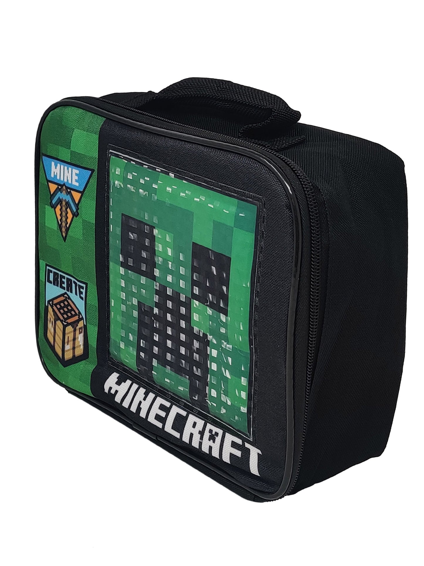 Minecraft Insulated Lunch Bag & Sticker Book Set