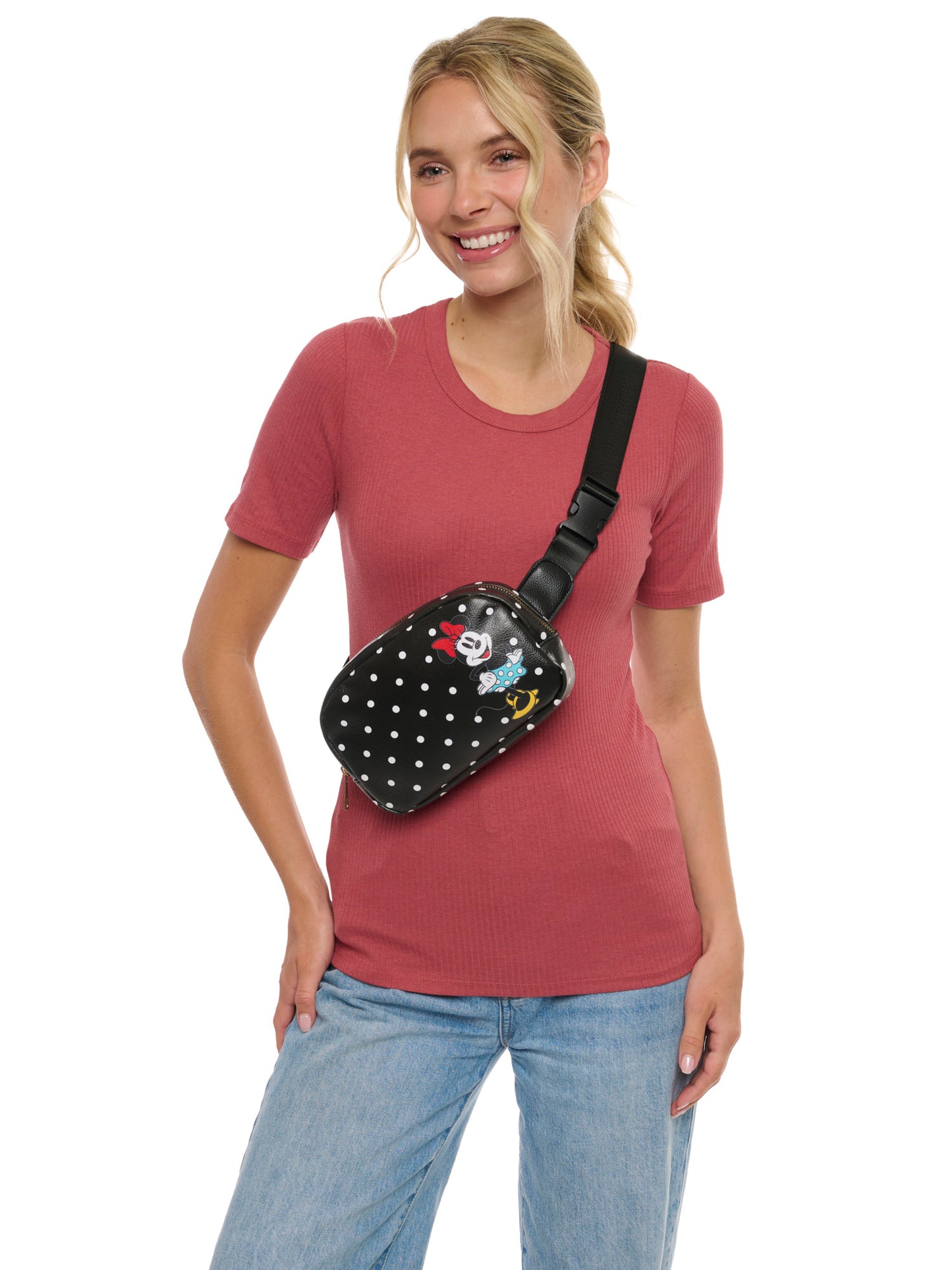 Women's Disney Minnie Mouse Belt Bag Fanny Pack Waist Bag Crossbody