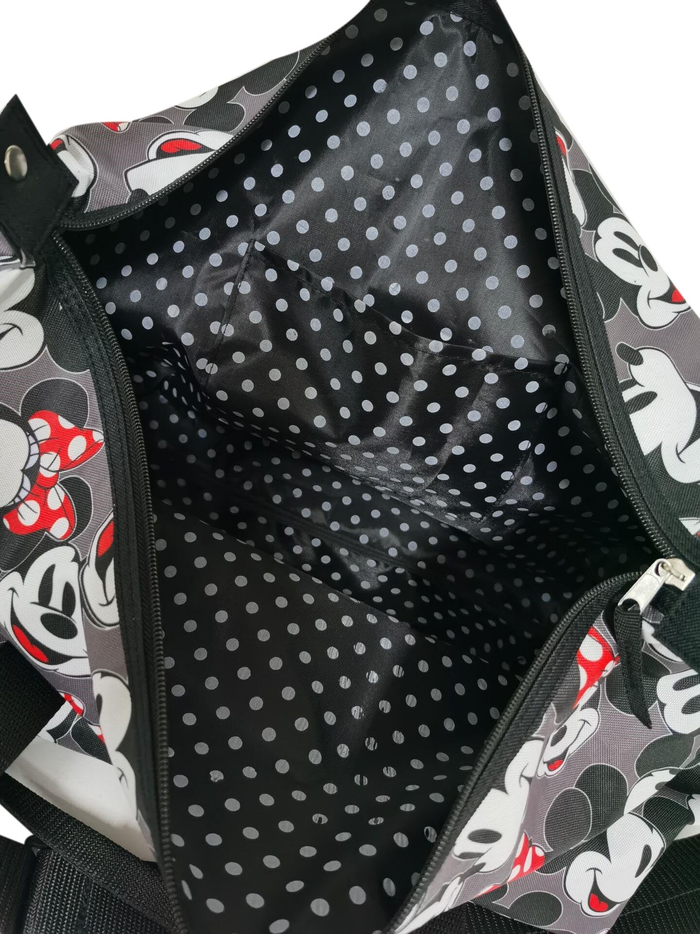 Disney Mickey & Minnie Mouse Duffel Bag Travel Weekender Carry-On Large