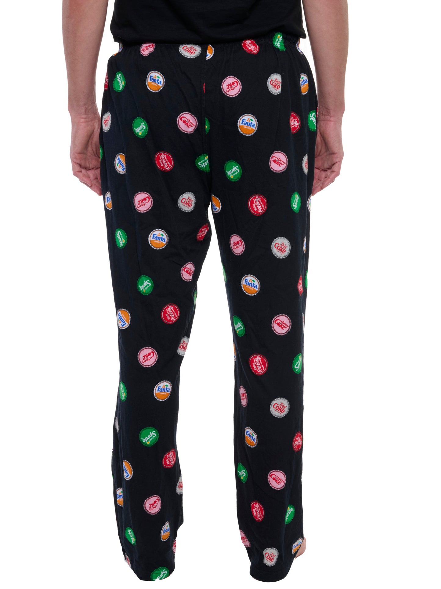 Mens Coca Cola Soda Bottle Cap Pajama Pants Loungewear