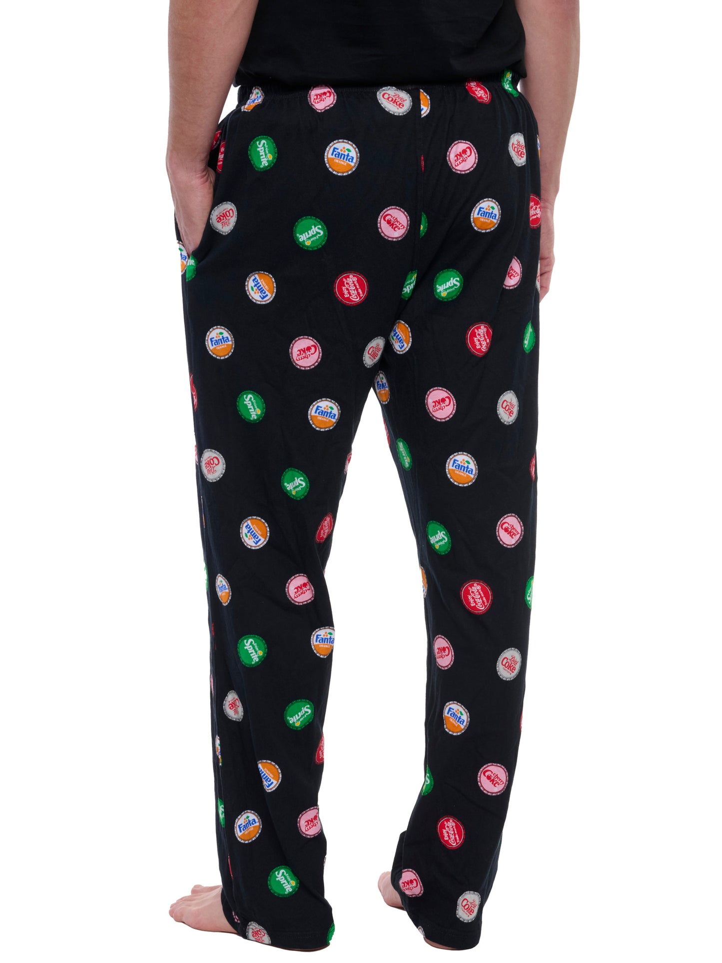Mens Coca Cola Soda Bottle Cap Pajama Pants Loungewear